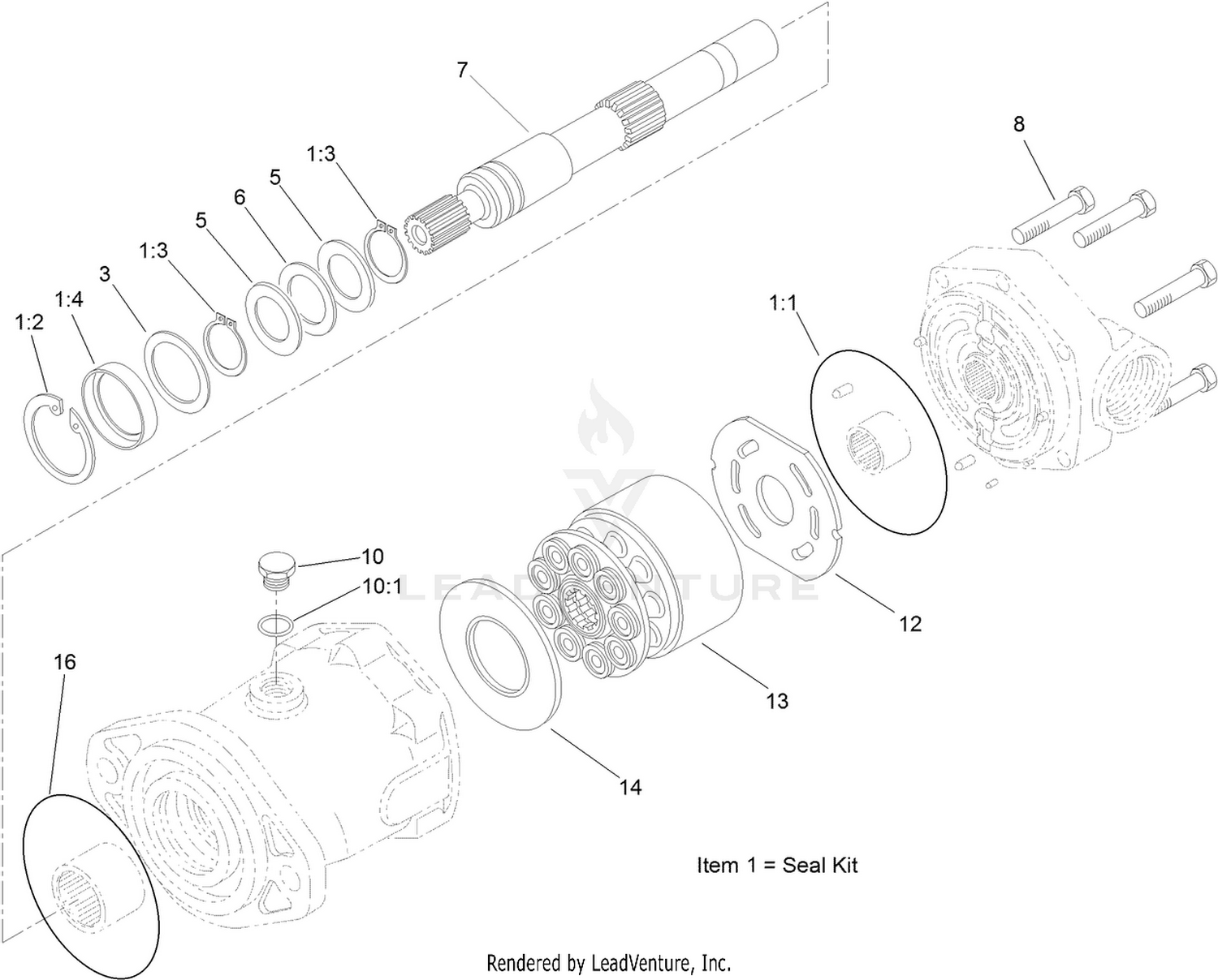 Hydraulic Motor Assembly No. 132-5631