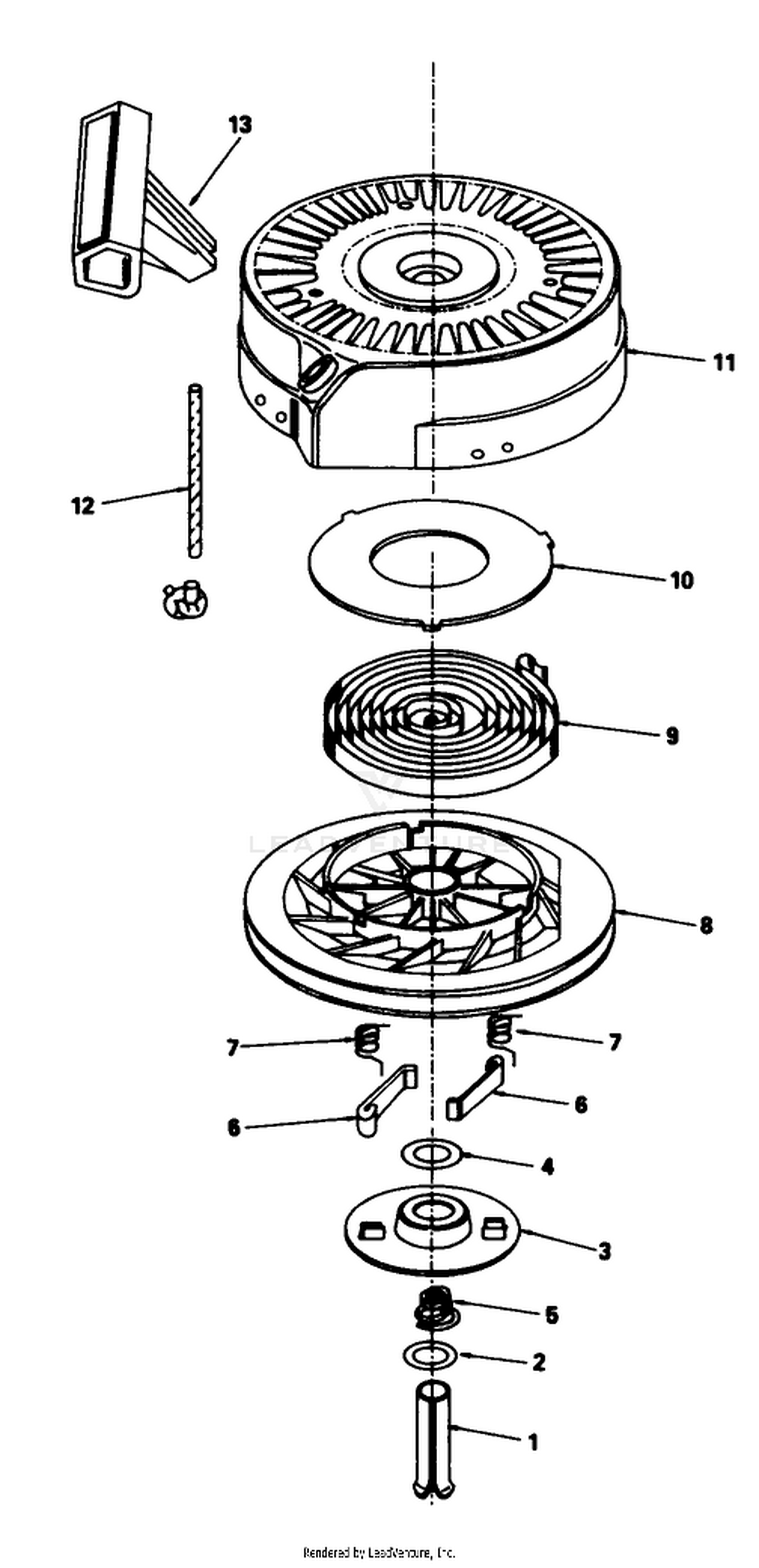 Rewind Starter N0. 590621