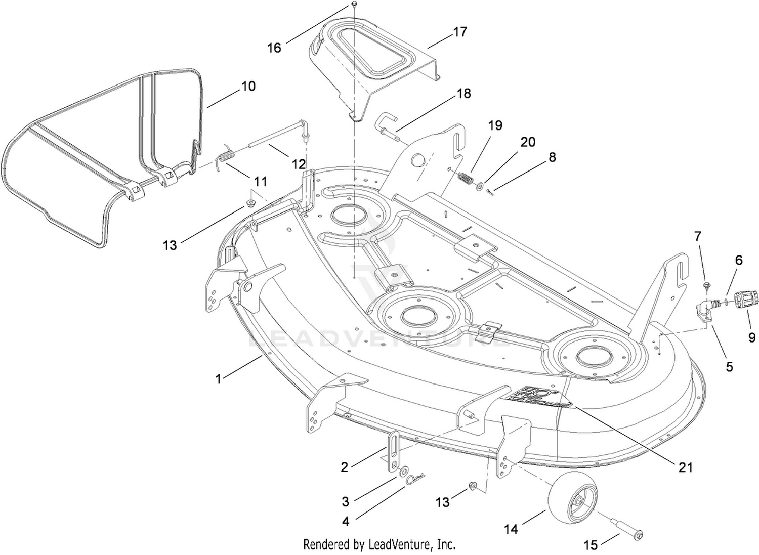 50 Inch Deck Assembly
