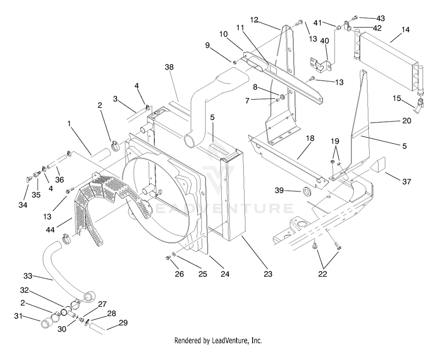 Radiator and Cooler Assembly