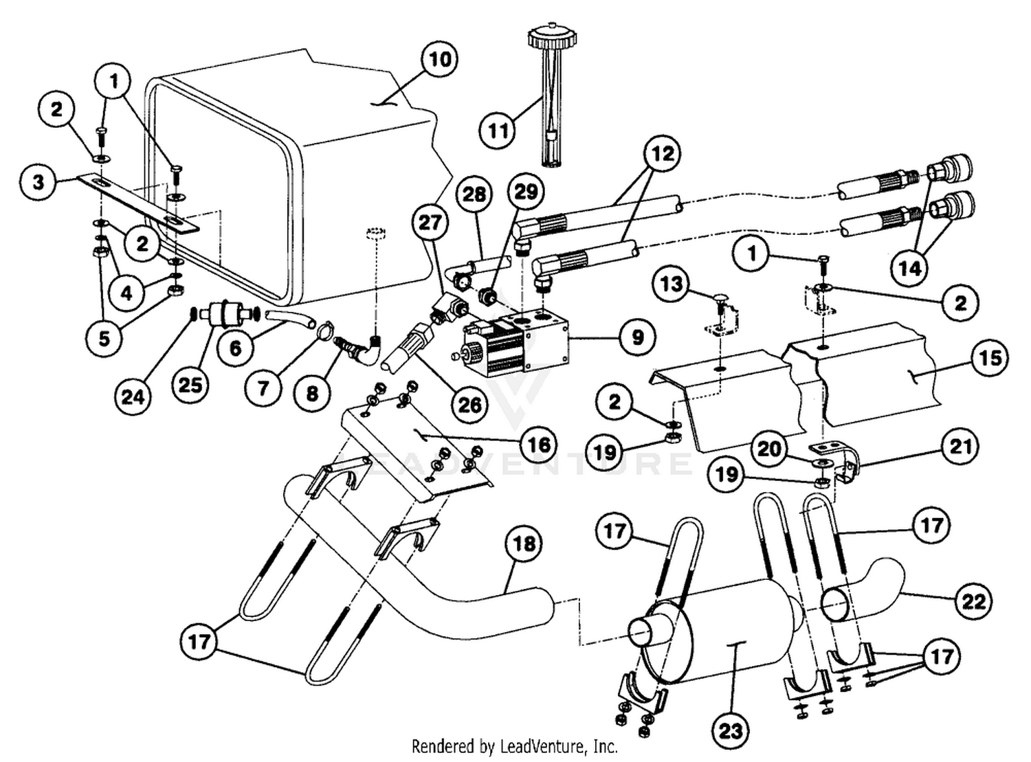 EXHAUST / FUEL TANK