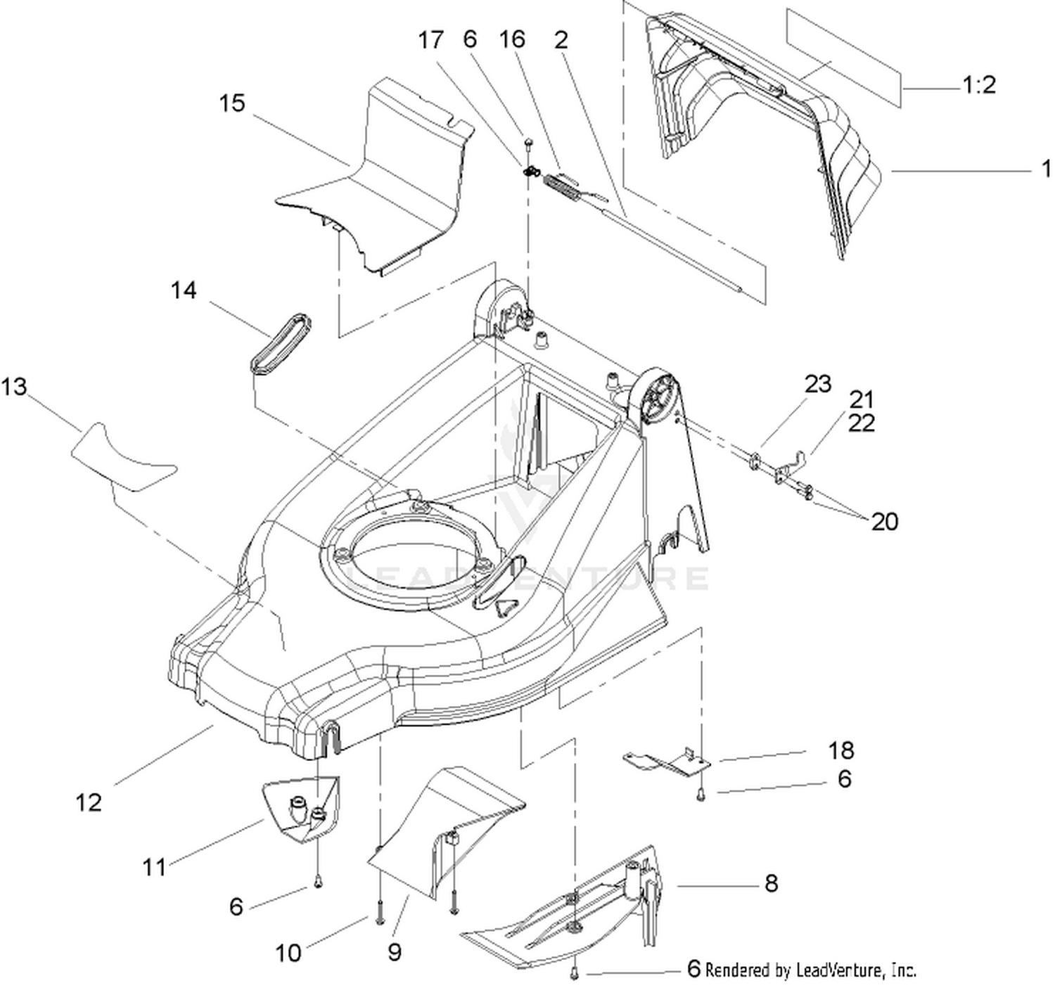 Deck and Kicker Assembly