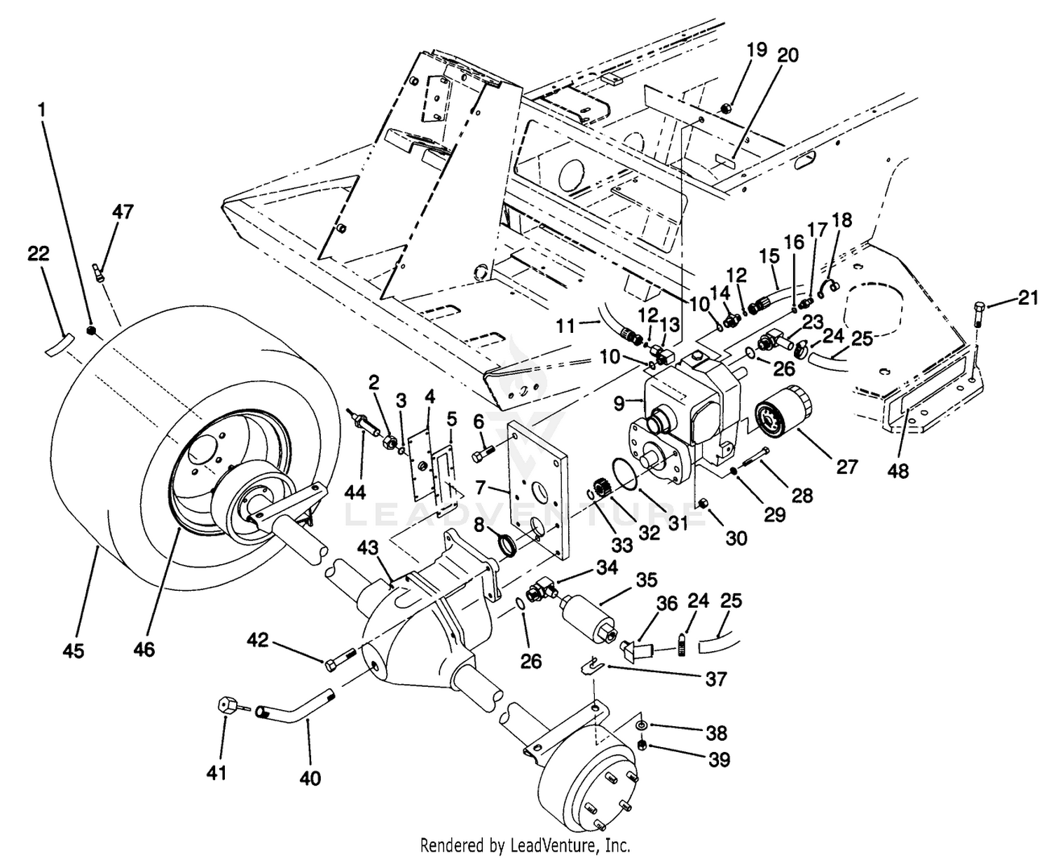 Front Axle  Transmission Assembly