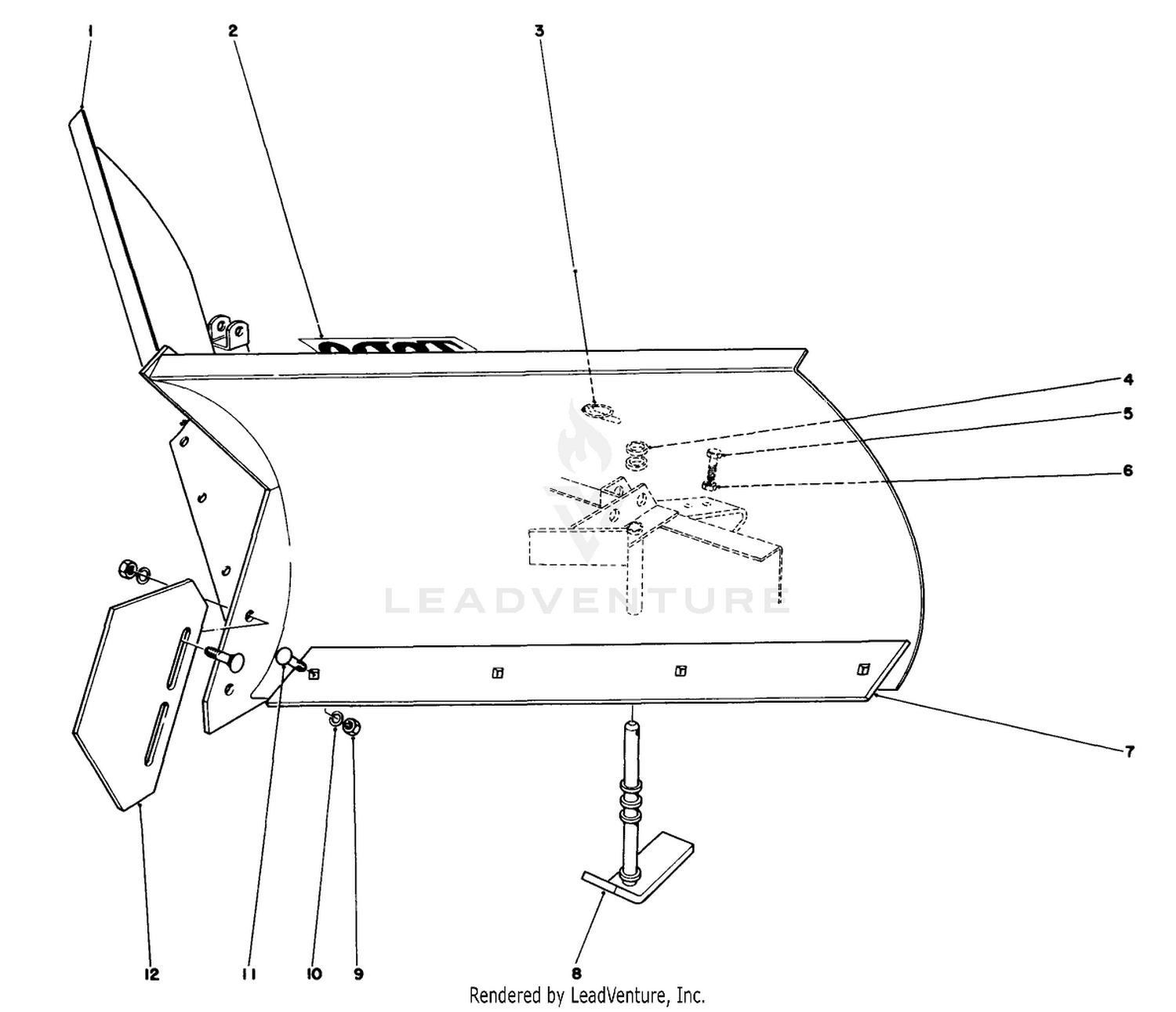 V-Plow Model No. 30750 (optional)