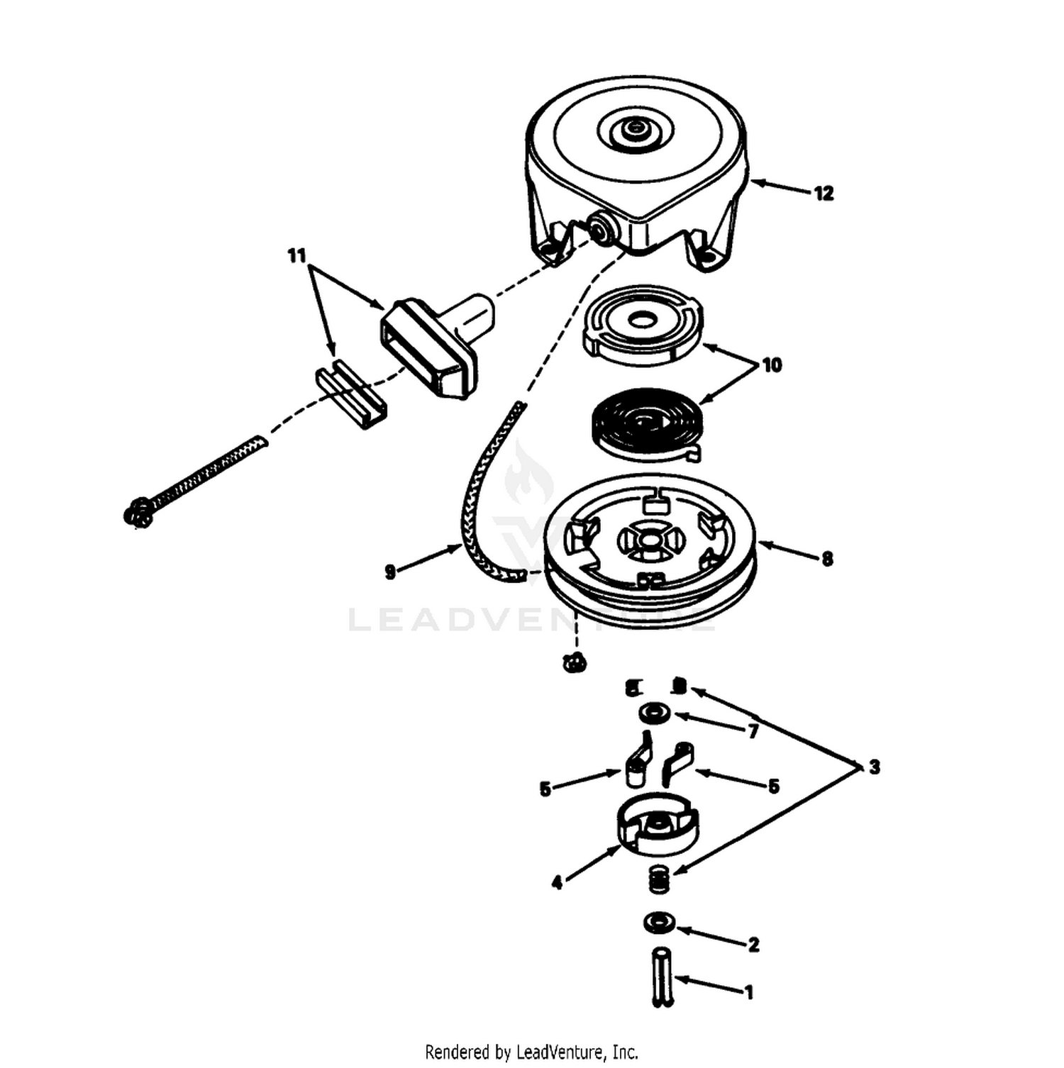 Rewind Starter 590633 (model 56123)
