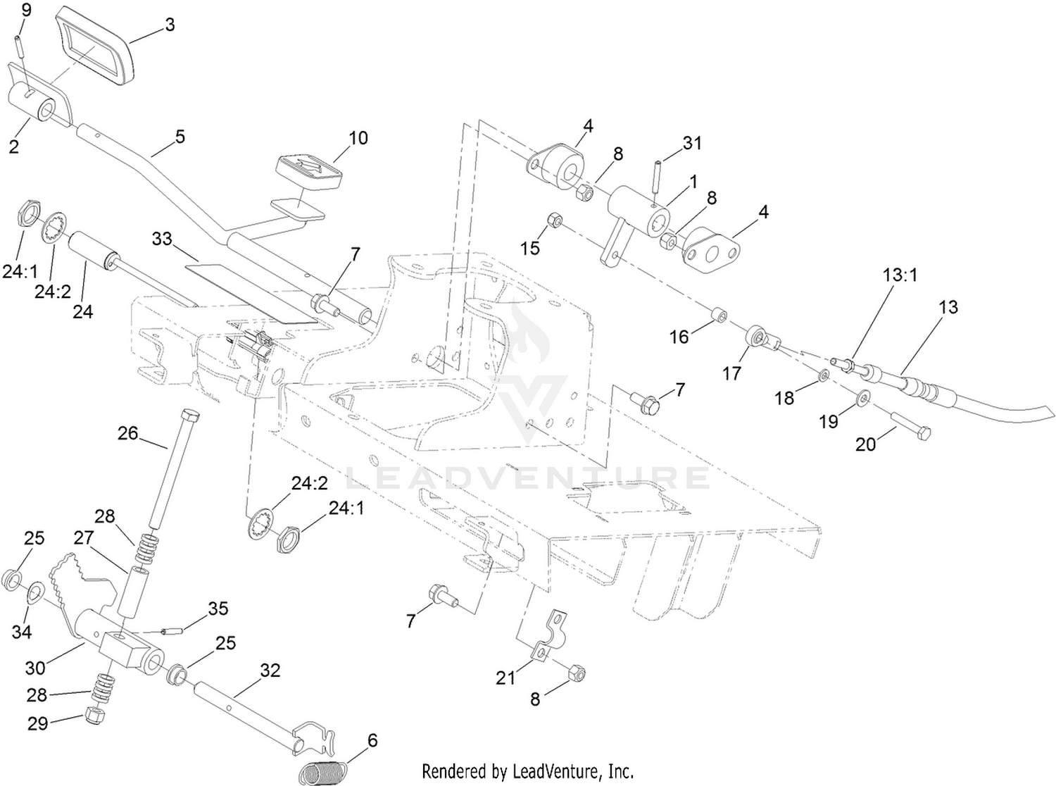 Traction Pedal Assembly