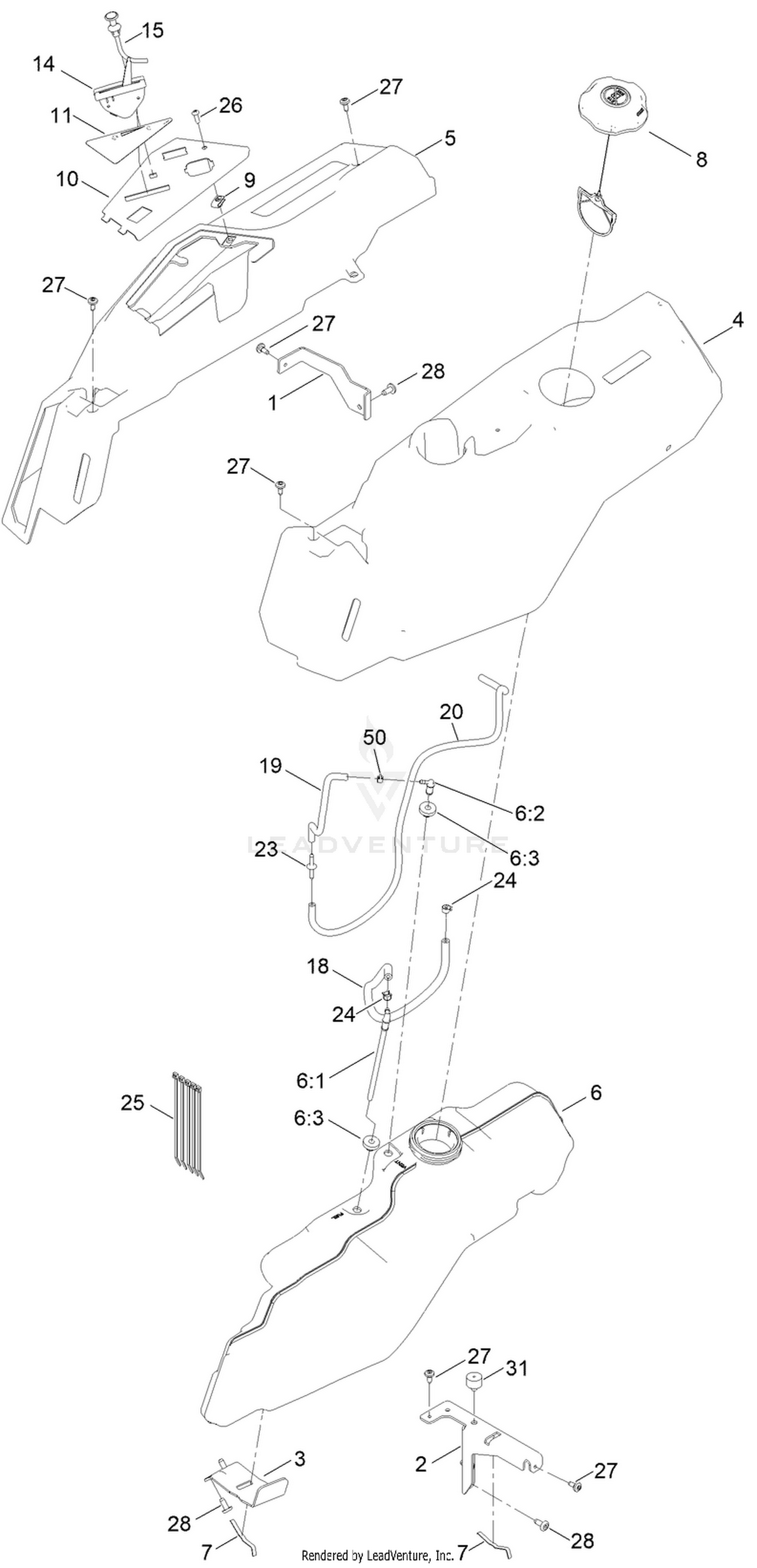 Fuel Pod and Body Styling Assembly