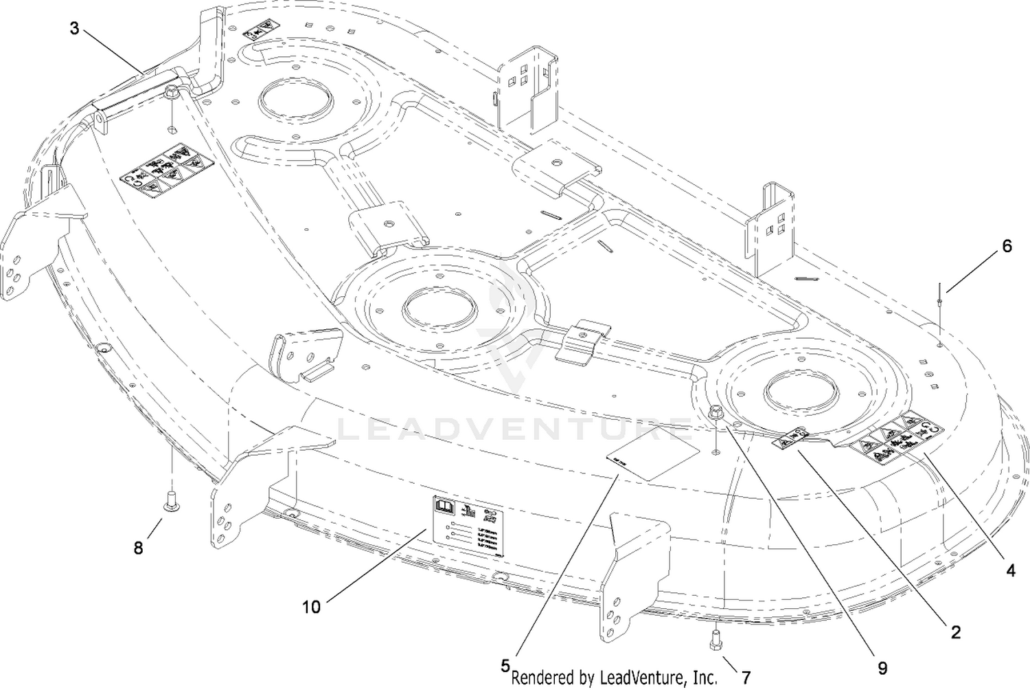 50 Inch Deck Assembly No. 110-6790