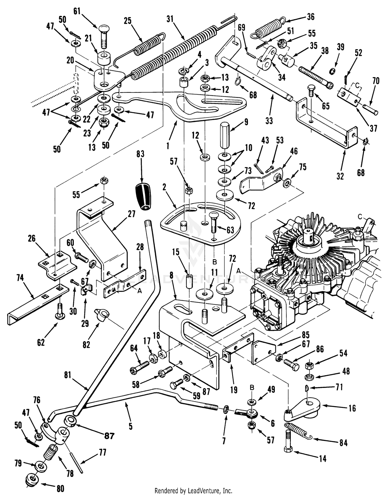 Transmission Linkage Assembly (210-H  212-H)