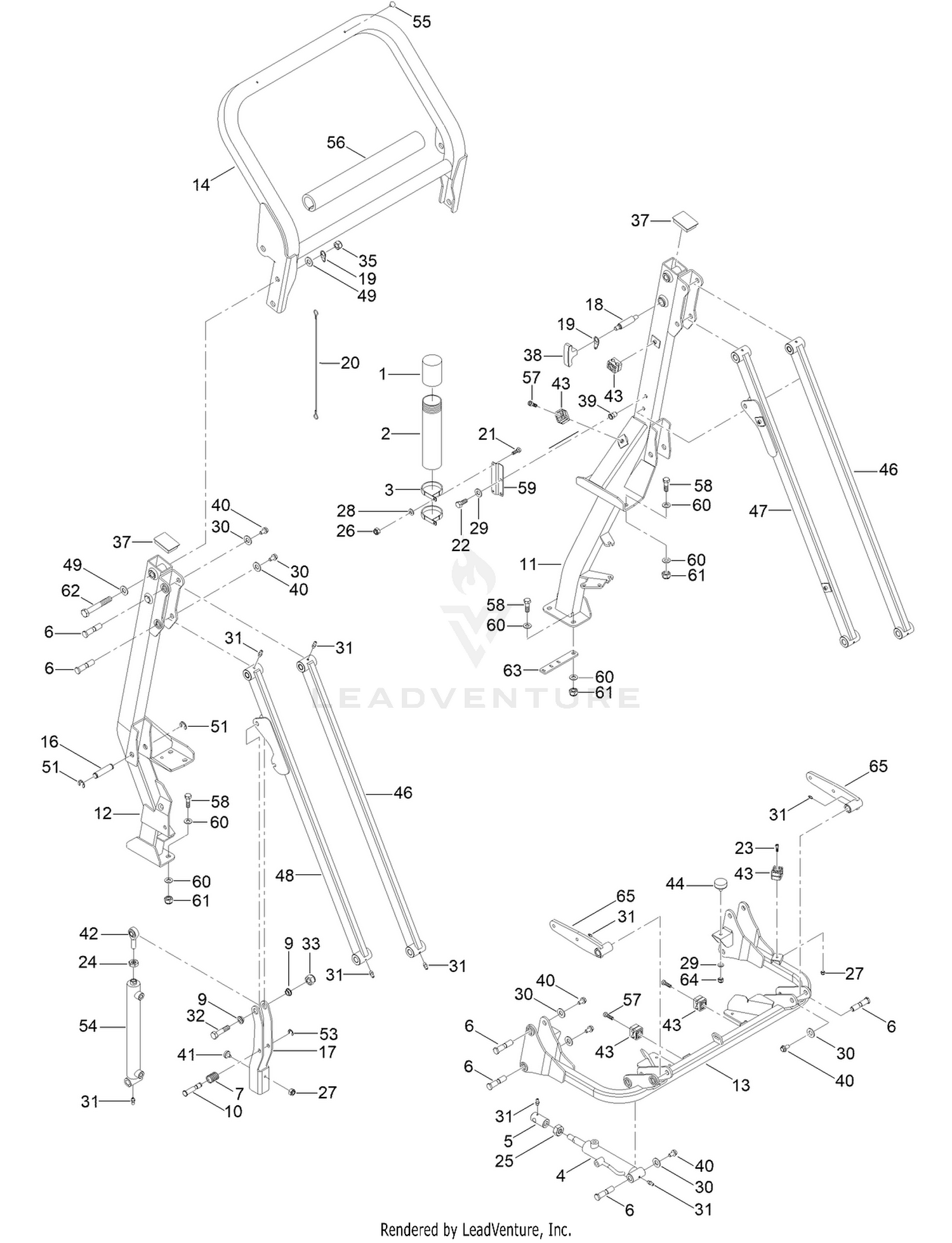Basket Lift Frame Assembly