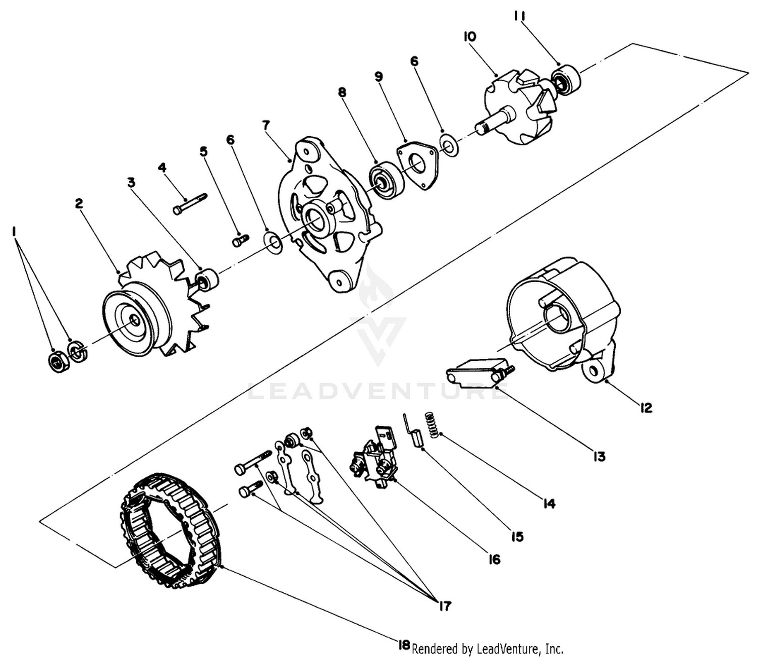 Alternator Assembly No. 70-5760