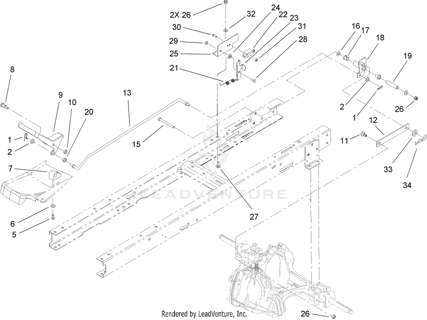 Hydro Transaxle Control Assembly