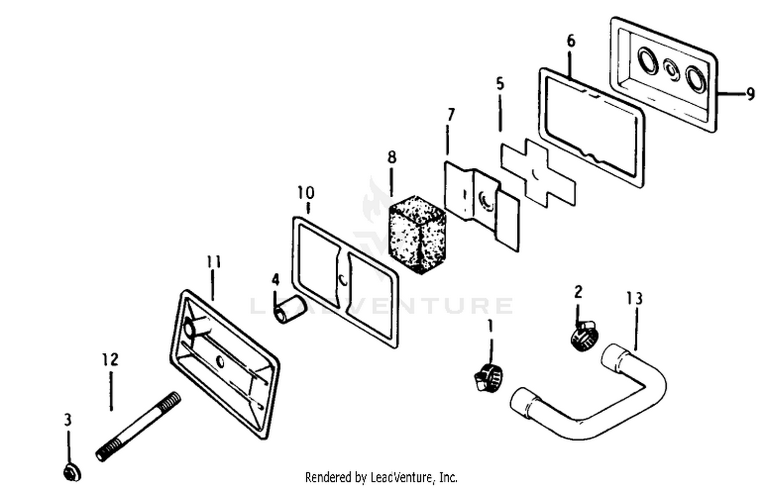 Breather  Vent-Engine Assembly-Kohler Model K-321s Spec. No. 60407