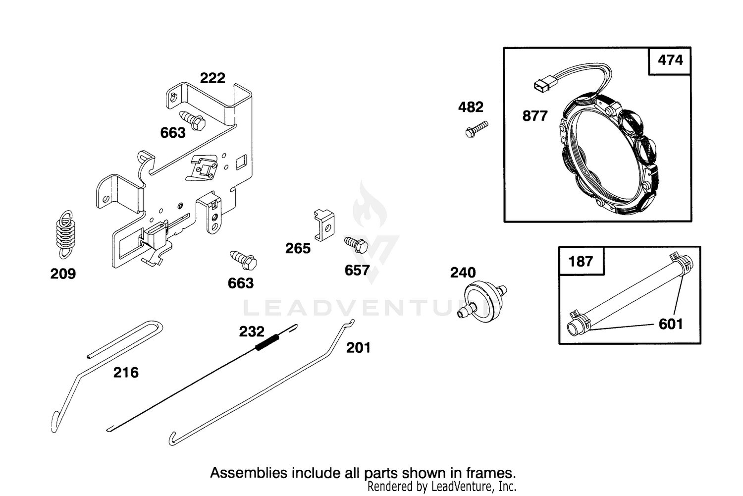 Engine Briggs  Stratton Model 286707-0453-01 5