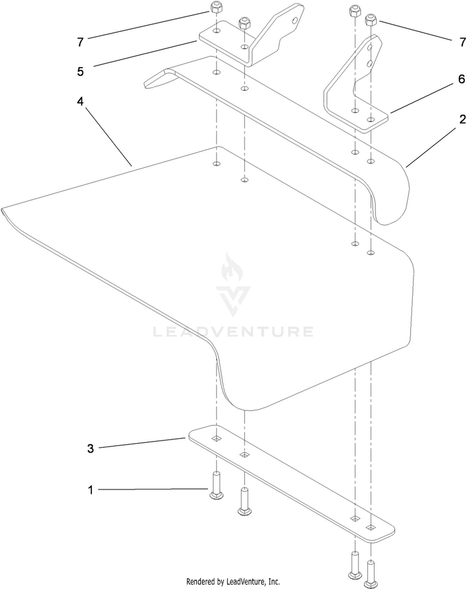 Rubber Deflector Assembly No. 108-2792