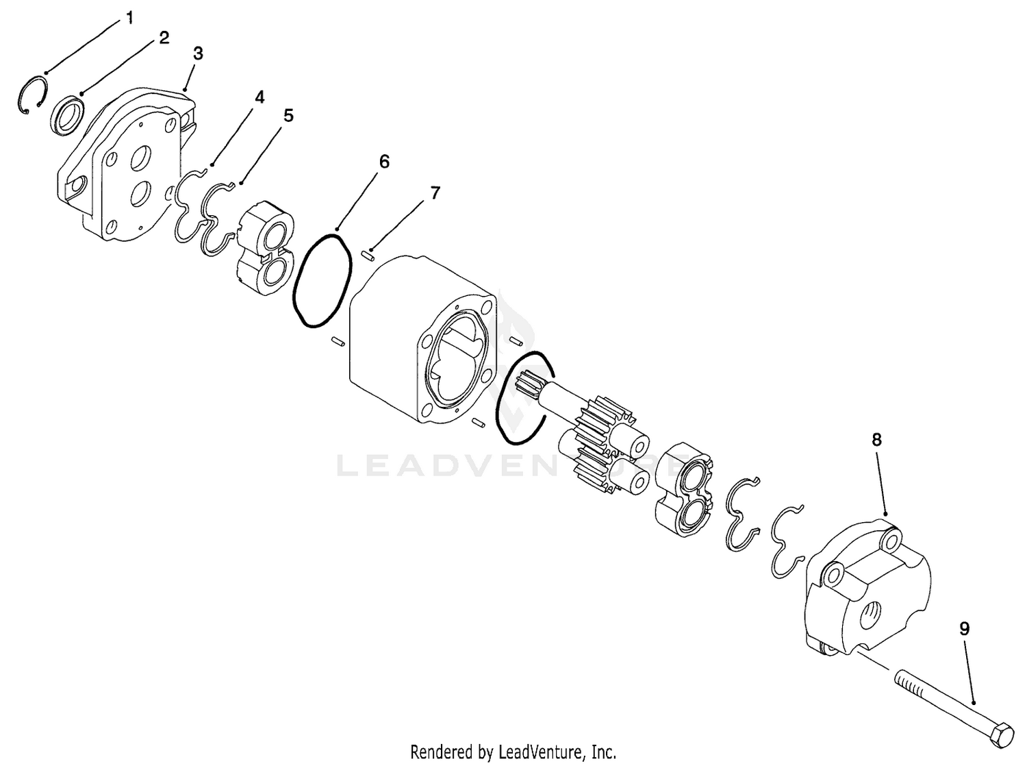 Hydraulic Pump Assembly No. 93-6974