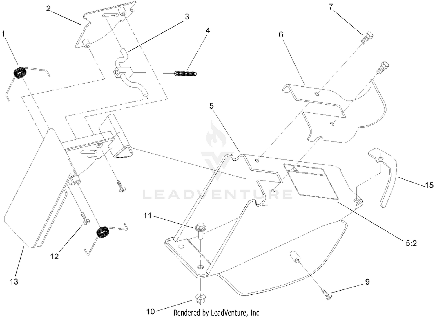 Rear Bag Discharge Chute Assembly