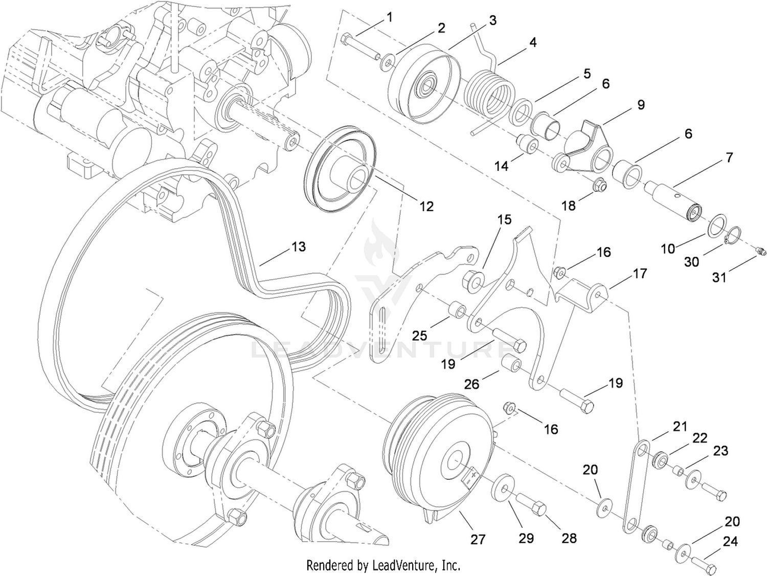 Primary Belt Drive Assembly