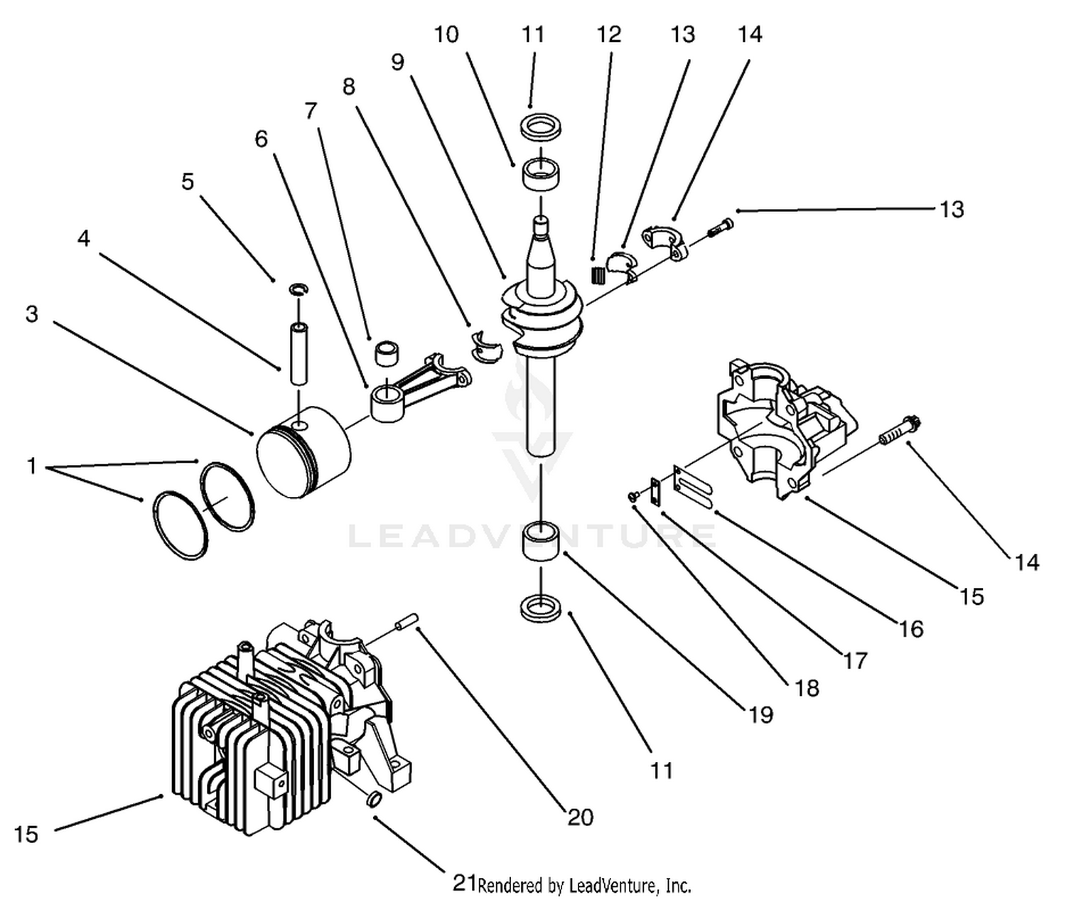 Block Assembly (Model No. 20442 Only)