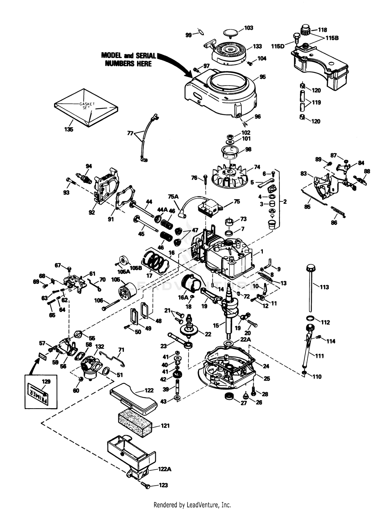 Engine Model Tvs100-44021b