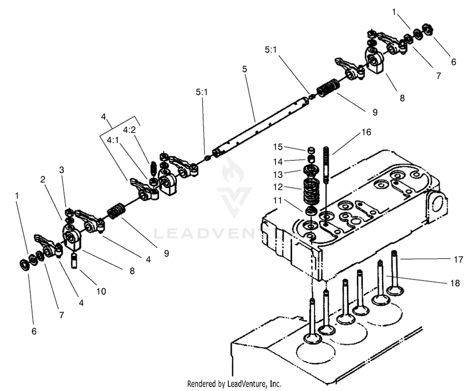 Valve and Rocker Arm Assembly