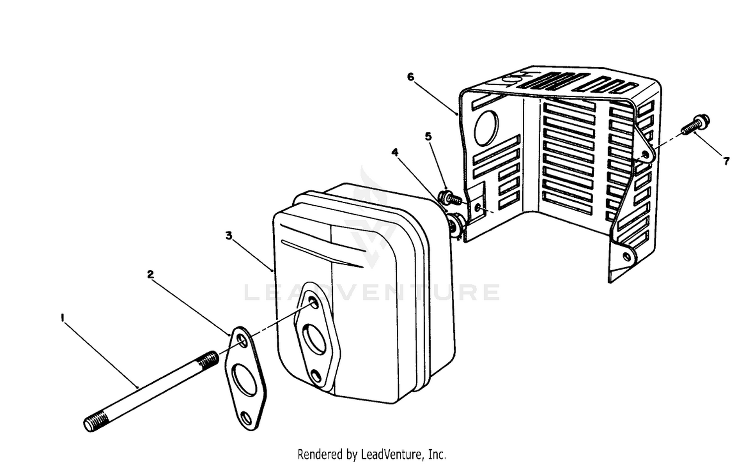 Muffler Assembly (model No. Vml0-5)