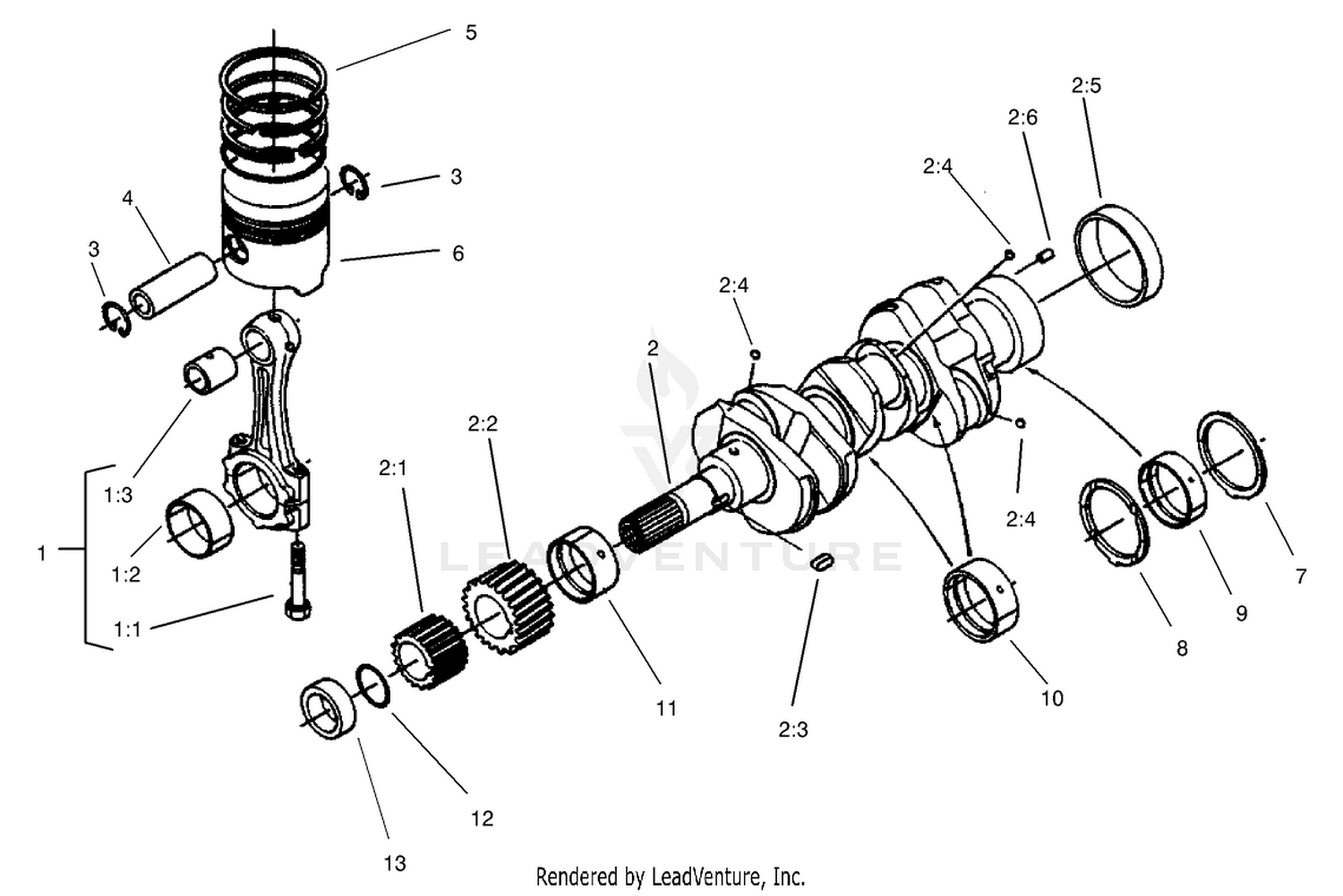 Piston and Crankshaft Assembly