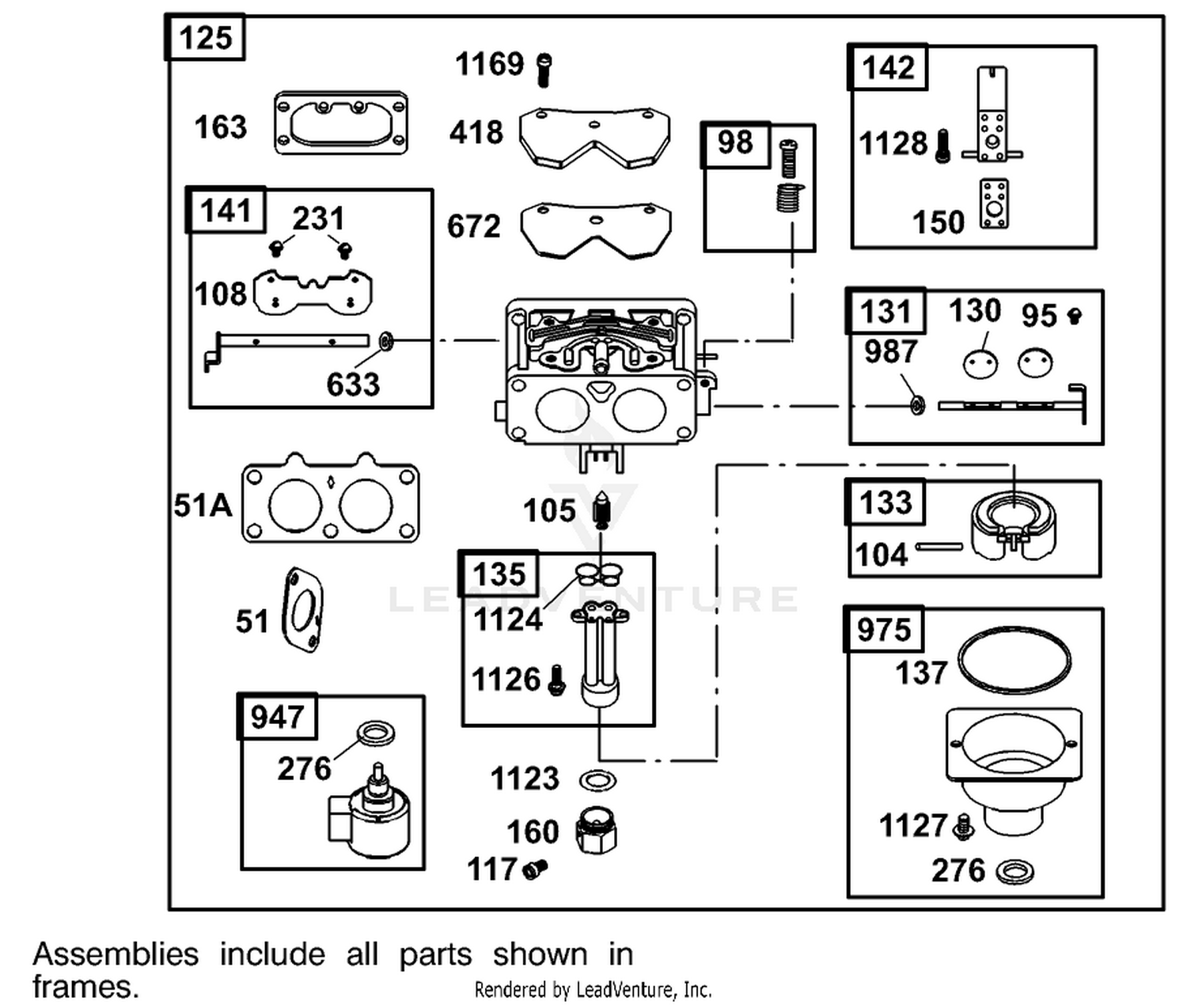 Carburetor Assembly  Briggs and Stratton 406777-0157-E1