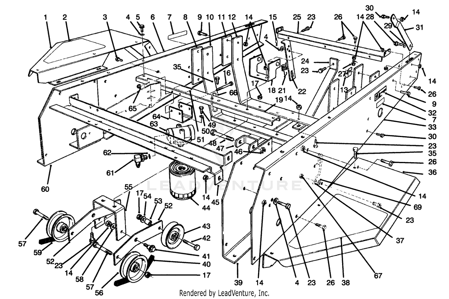 Frame  Jackshaft Assembly