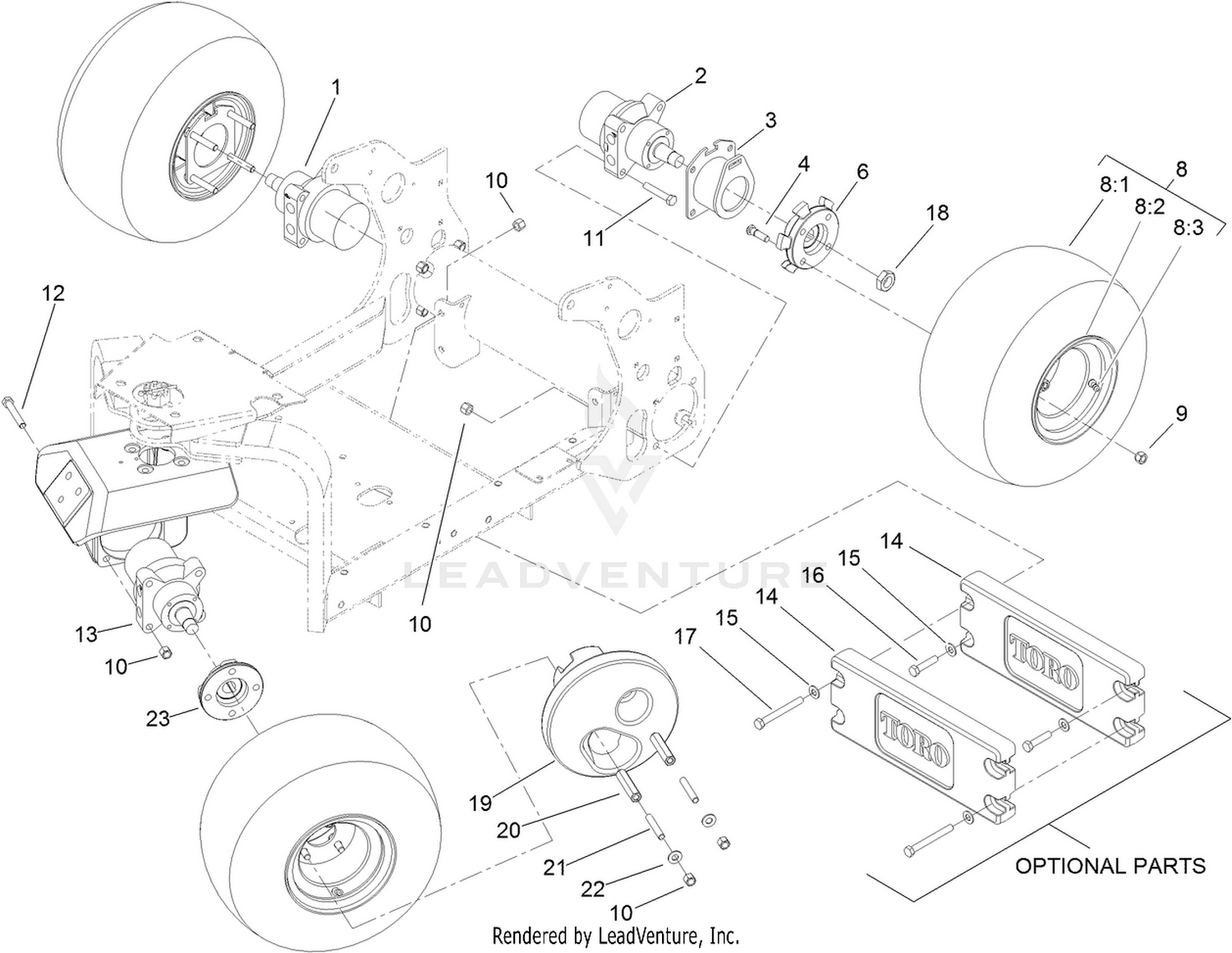 Wheel and Motor Assembly