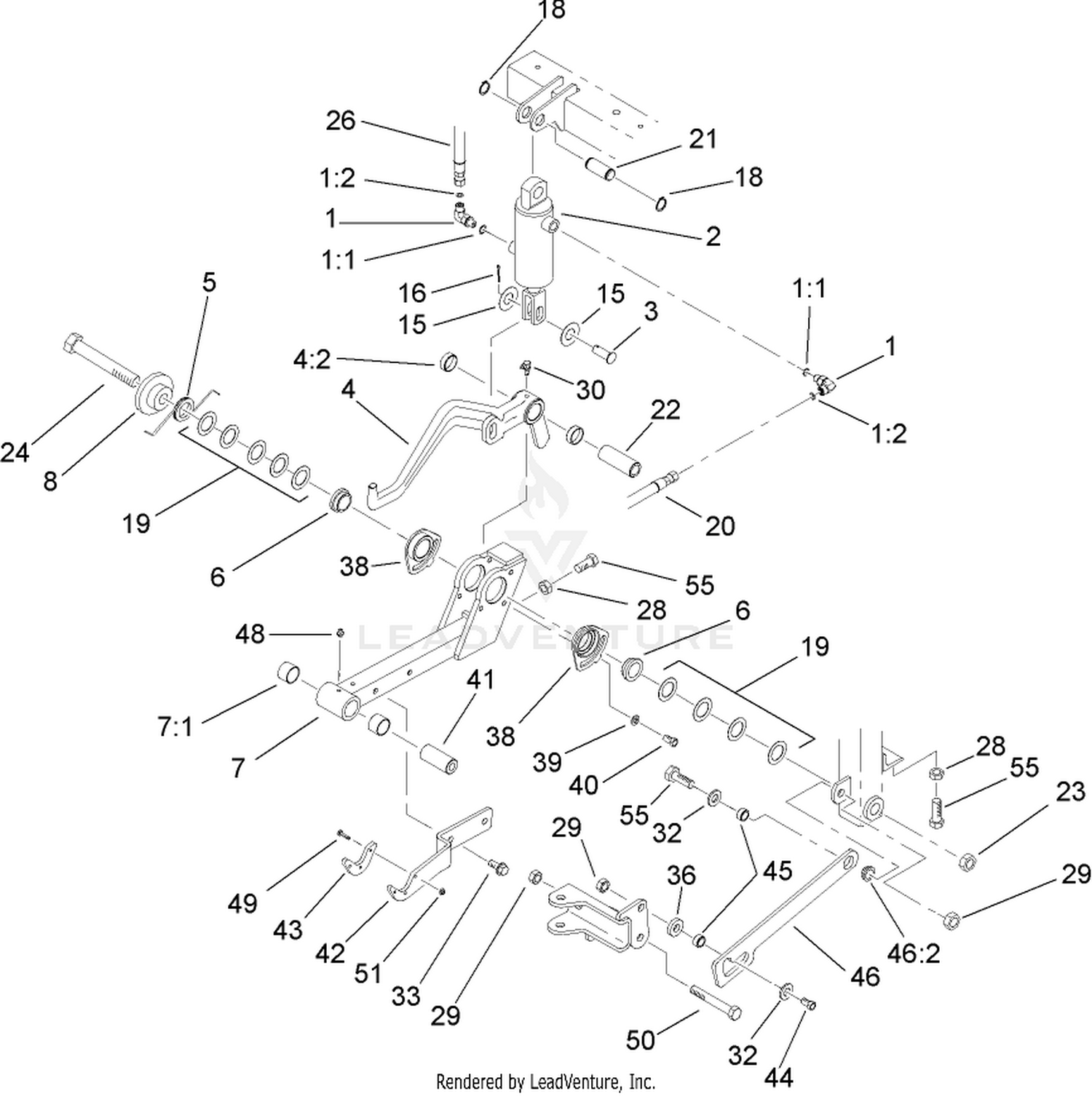 Center Lift Arm Assembly