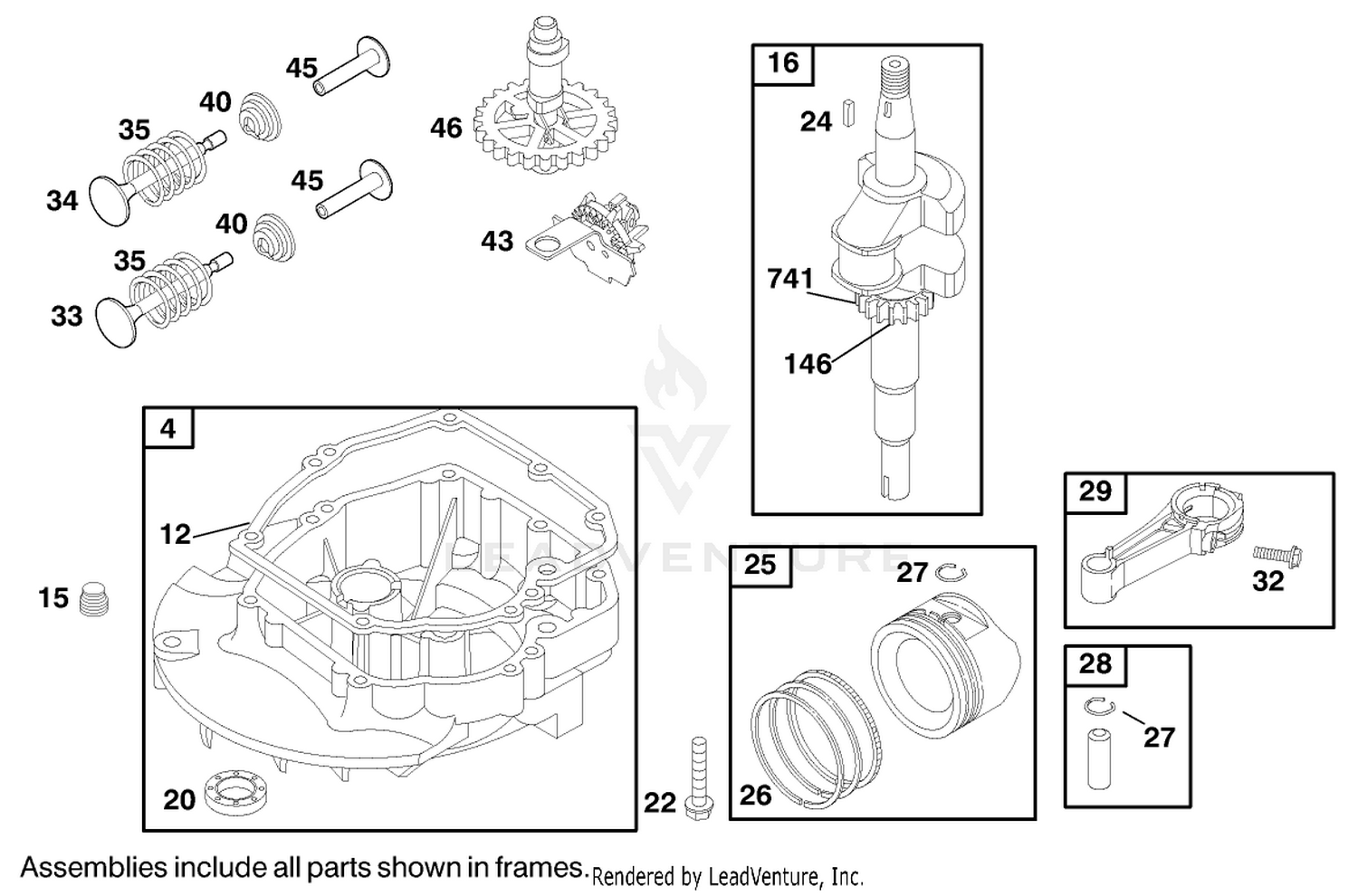 Engine Briggs  Stratton Model 12u802-1740-E1 2