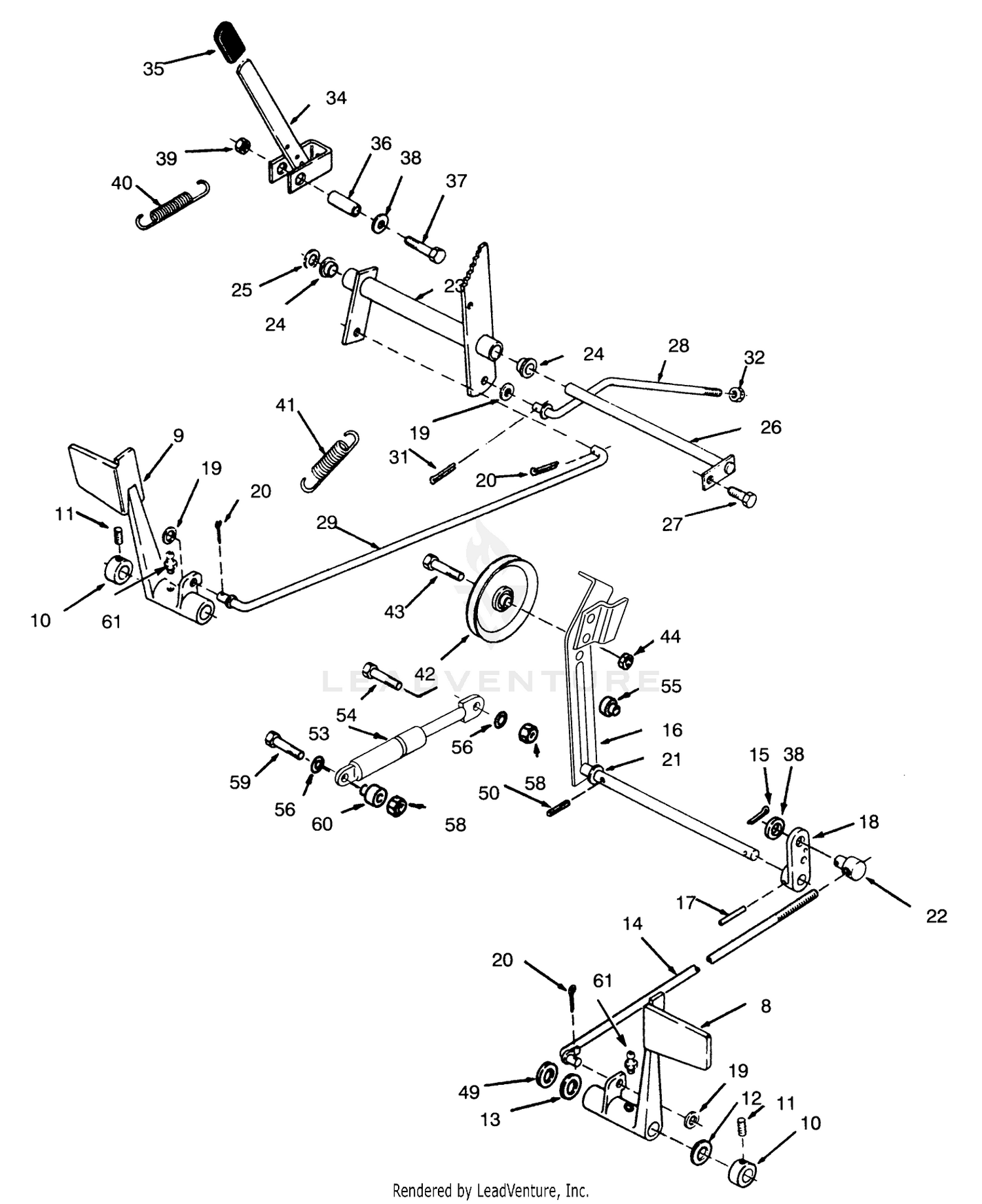 Clutch, Brake And Speed Control Linkage
