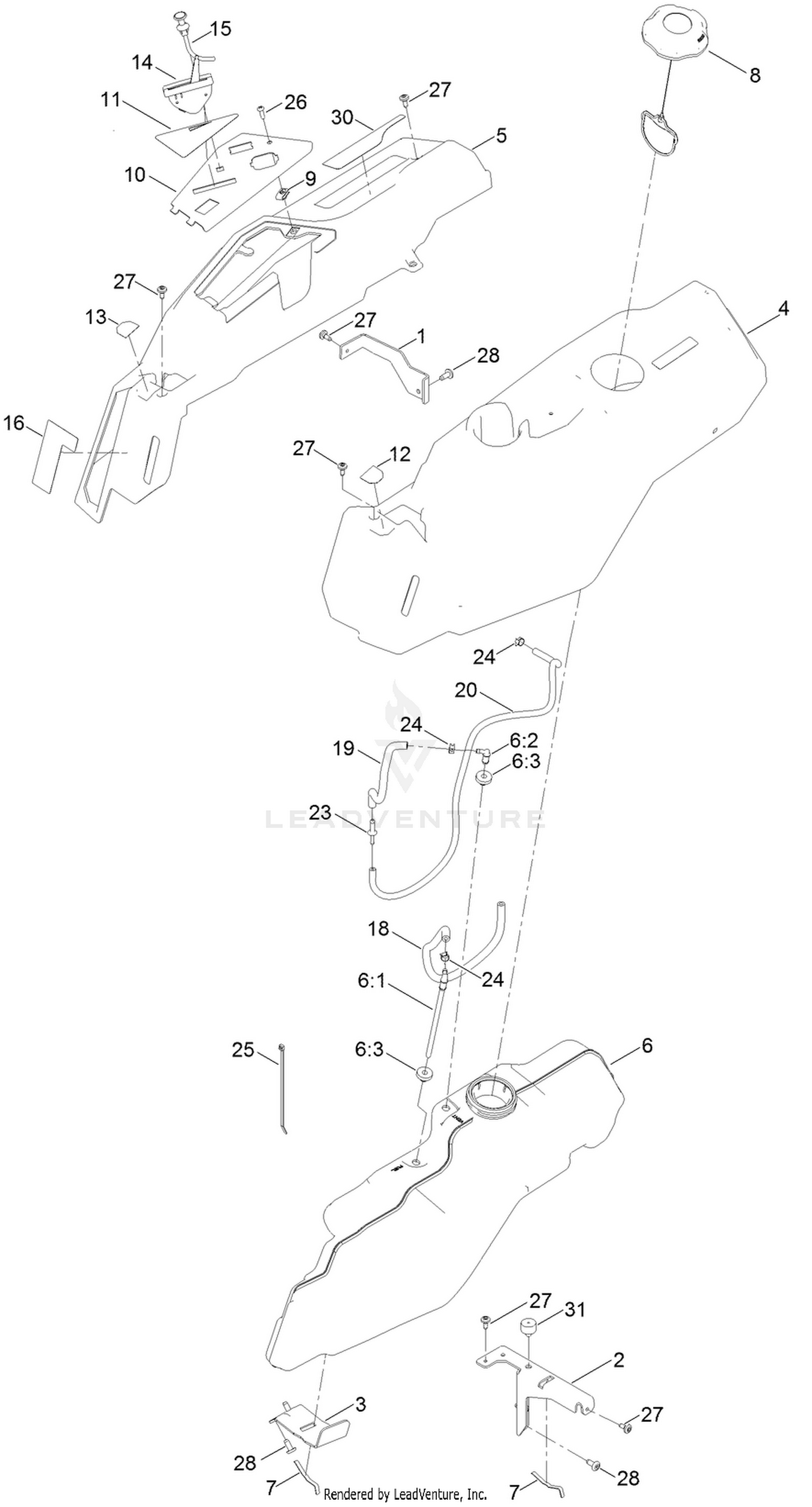 Body Styling and Fuel Pod Assembly