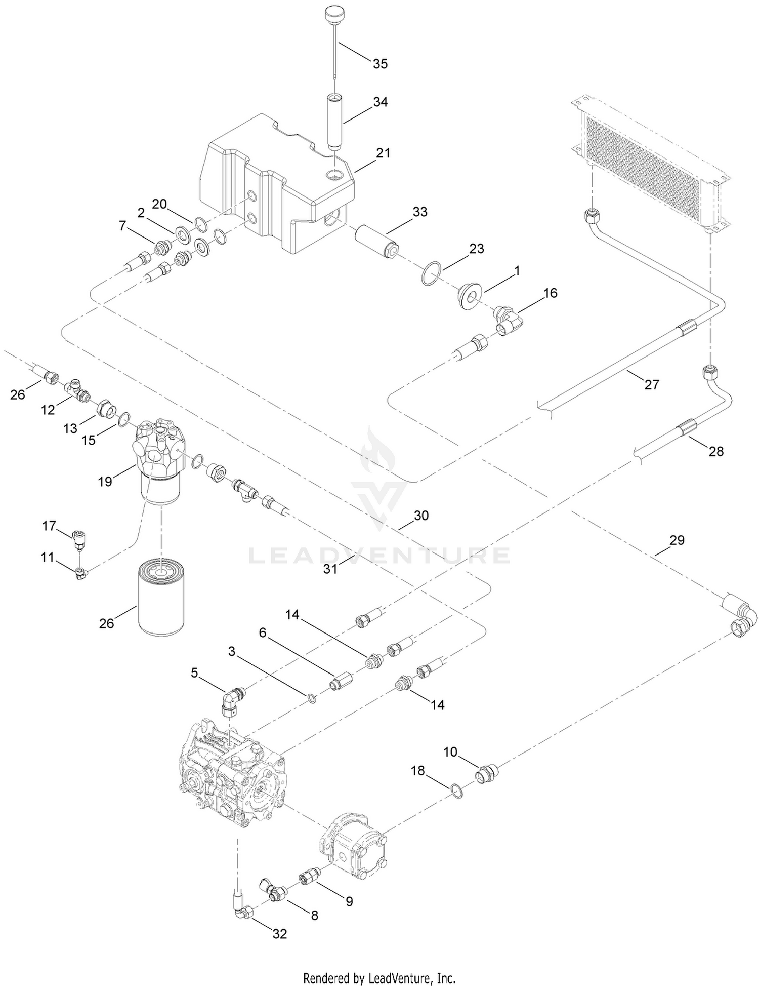 Oil Filter System Assembly