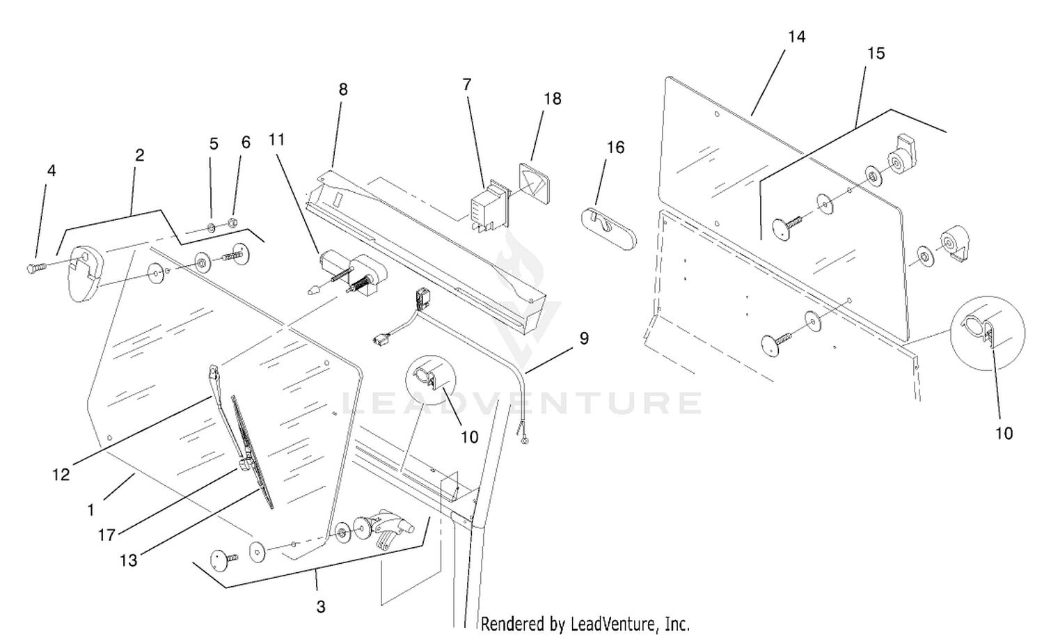 Front and Rear Window Assembly