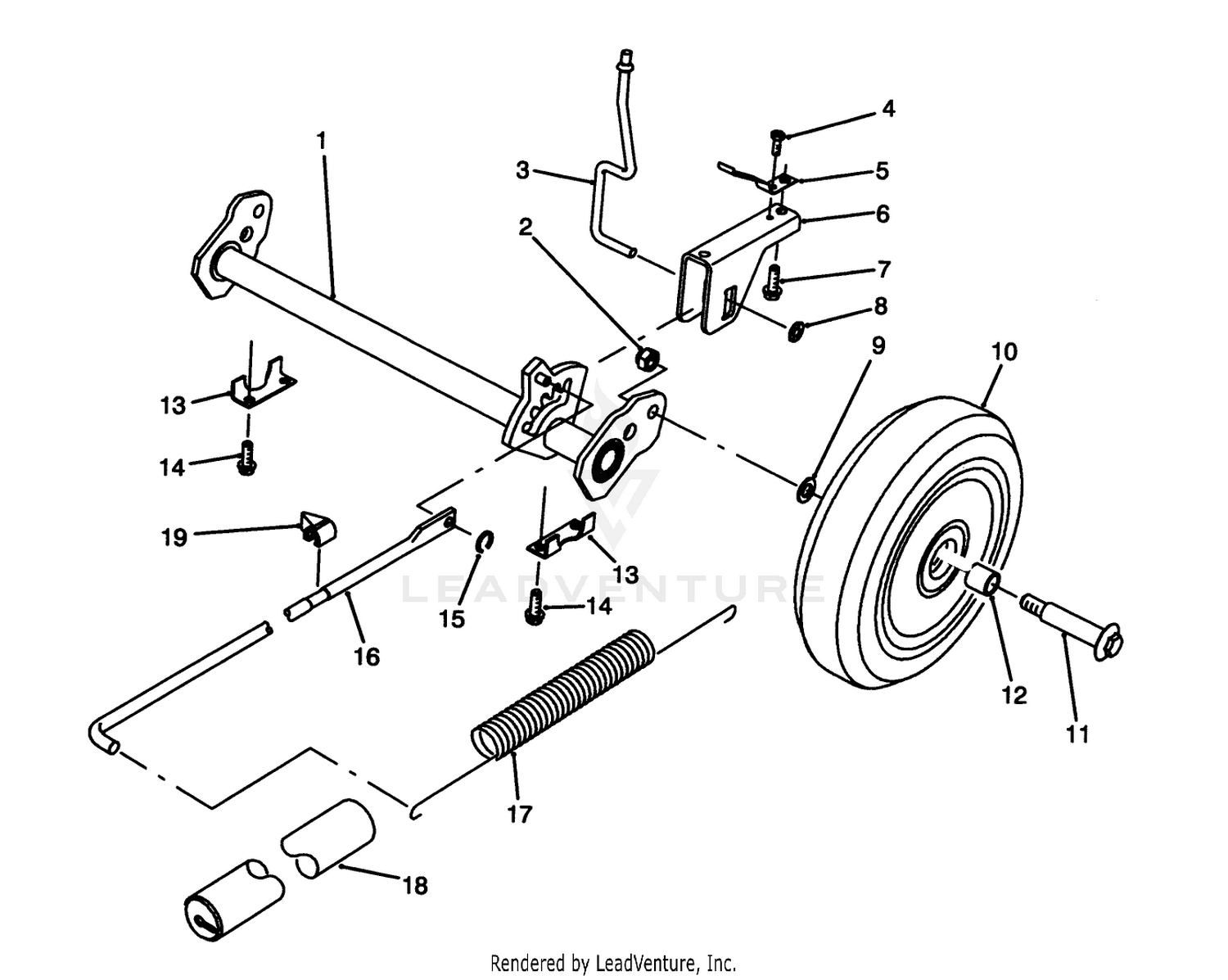 H.p. Rear Axle Assembly