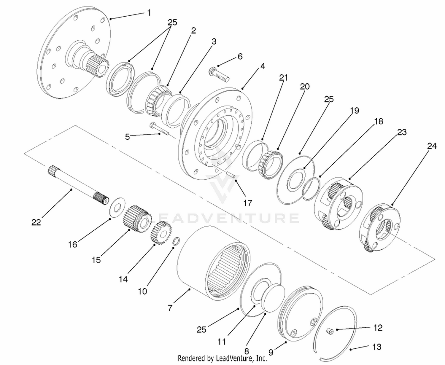 Planetary Drive Assembly #92-7415-03