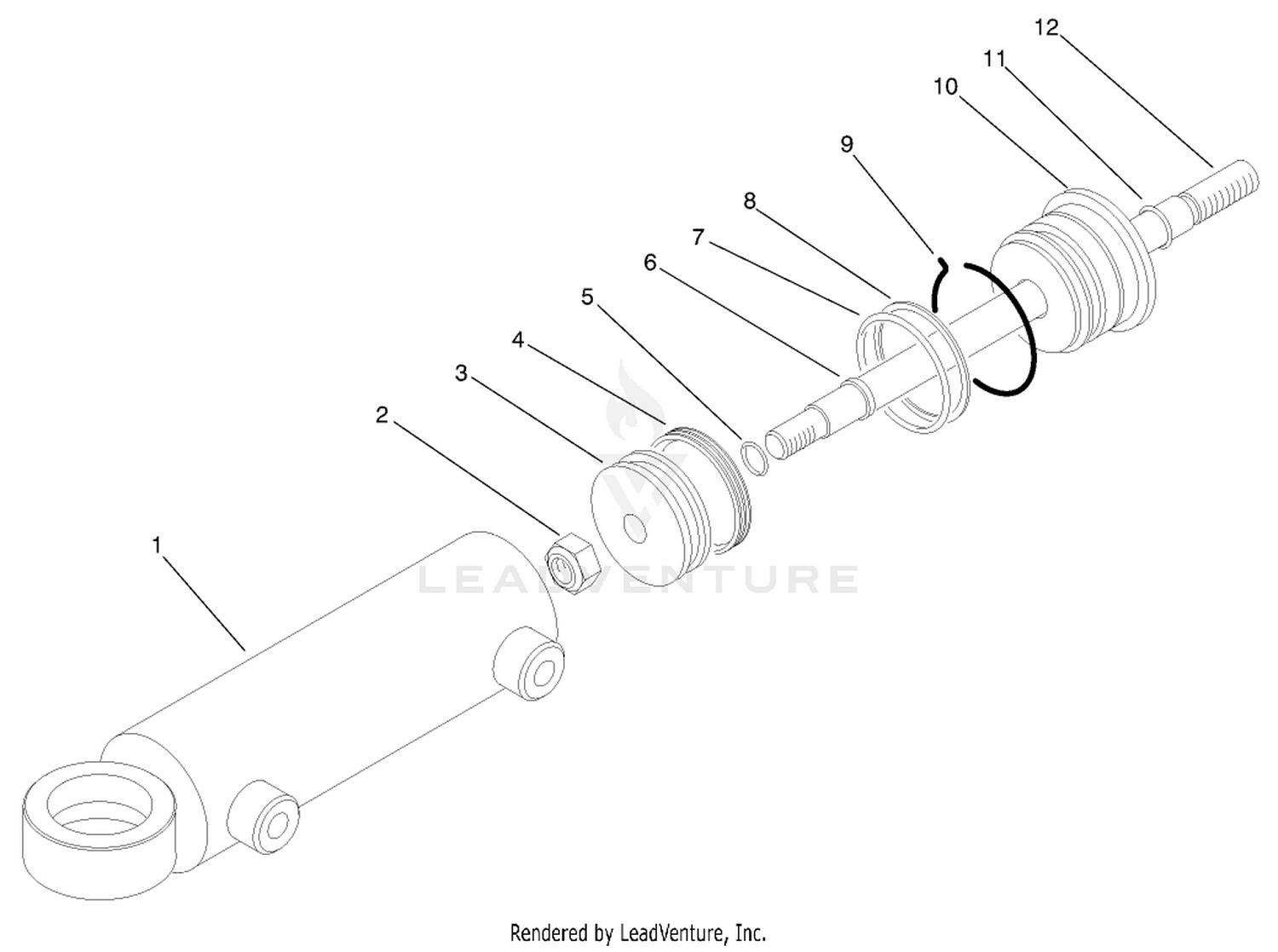 Hydraulic Cylinder No. 94-8142 (model No. 03800)