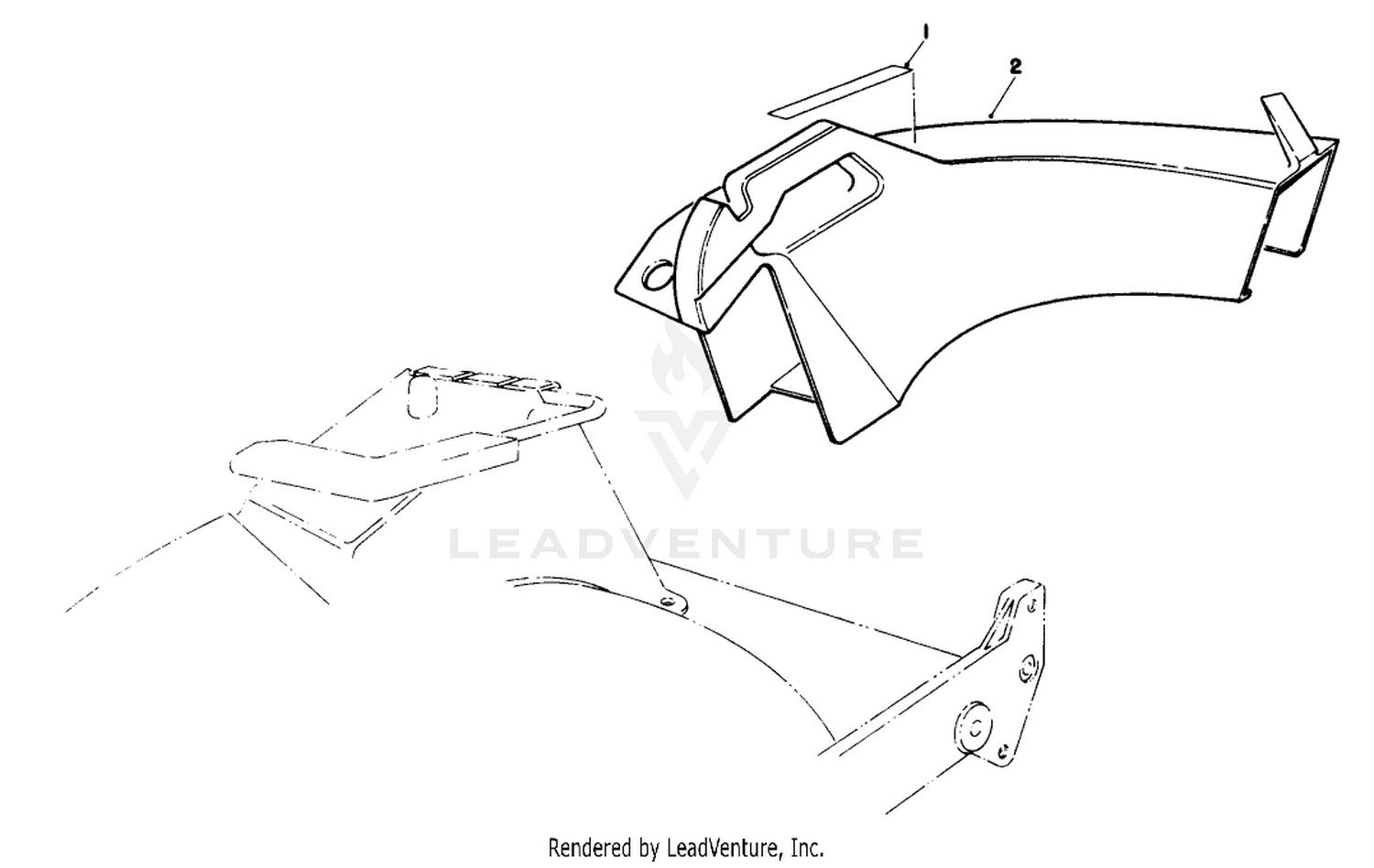 Side Discharge Chute Model No 59168 (optional)