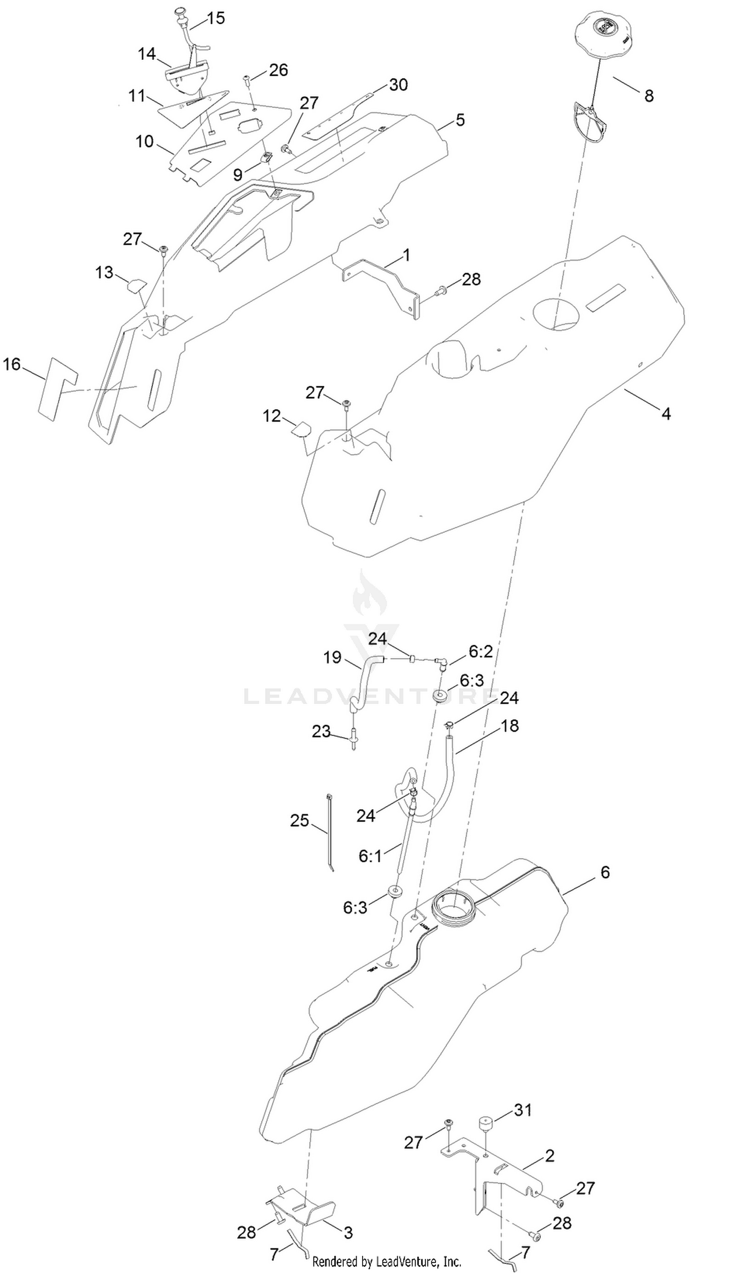 Body Styling and Fuel Pod Assembly