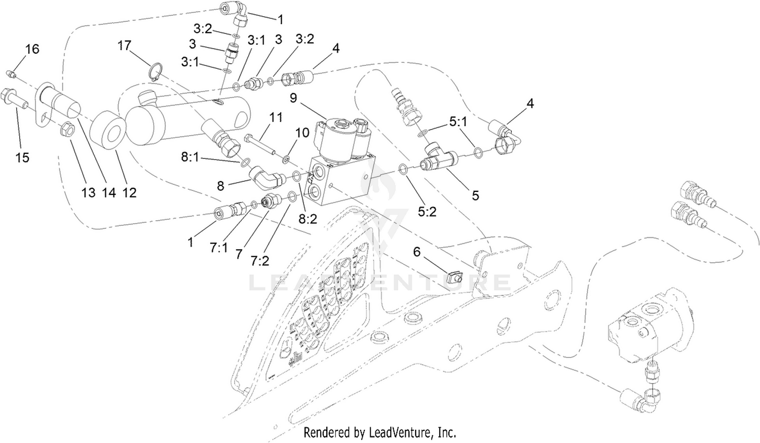 Lift Valve and Cylinder Assembly