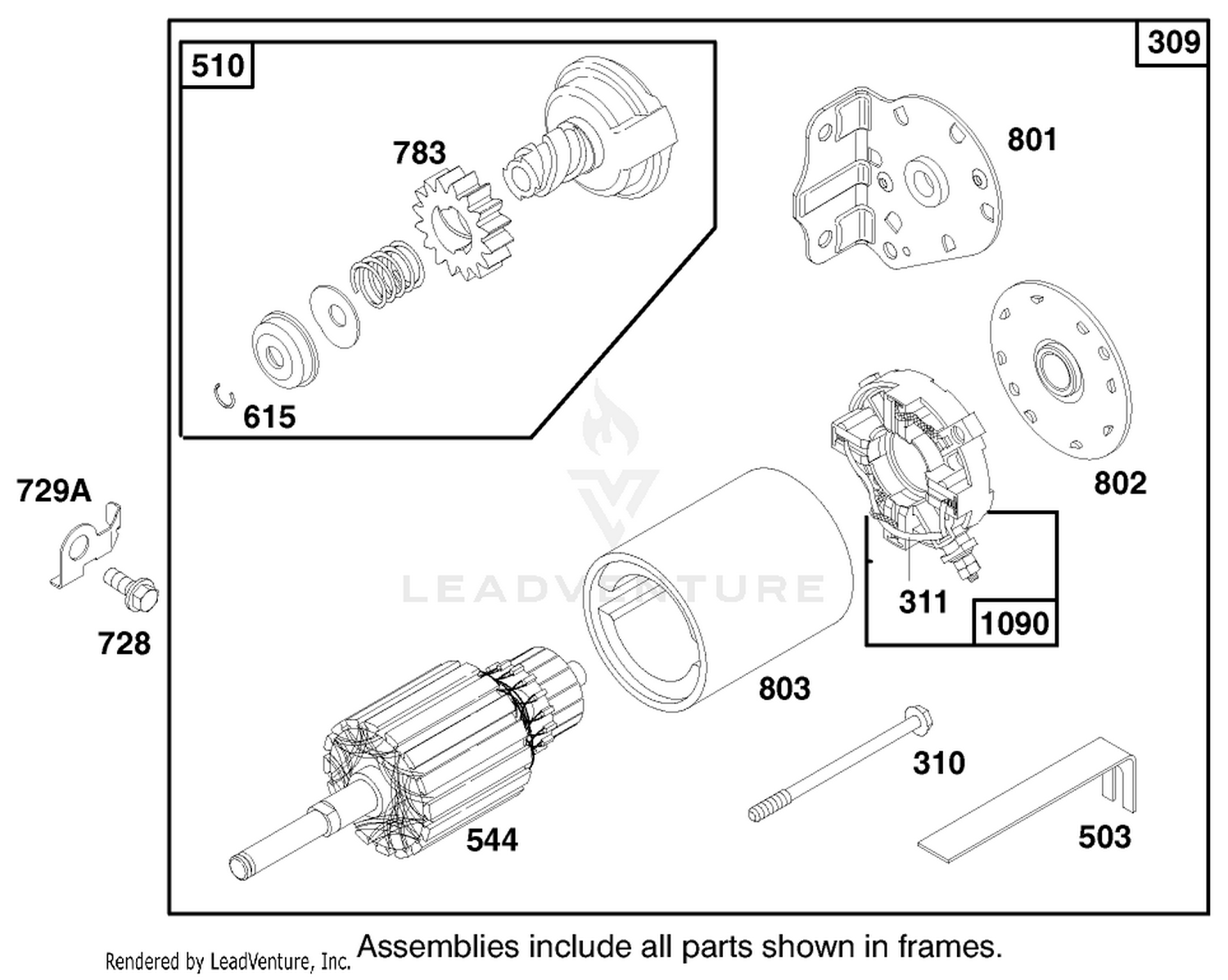Engine Briggs  Stratton Model 28q777-0668-A1 9