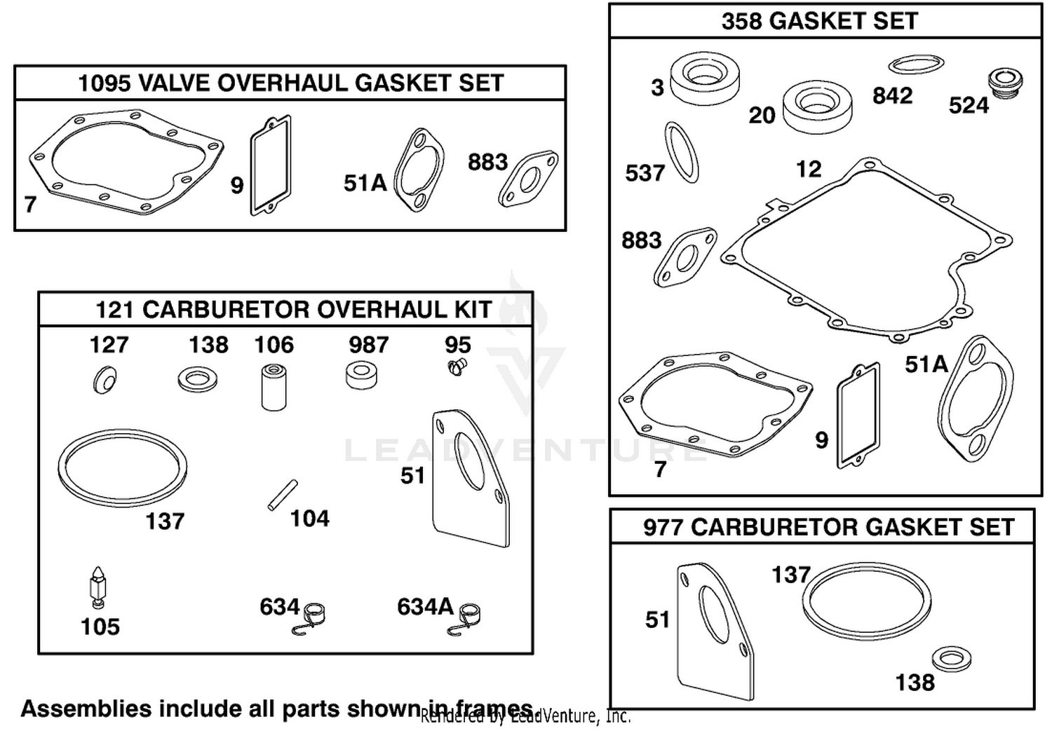 Engine Briggs  Stratton Model 195707-0421-E1 8