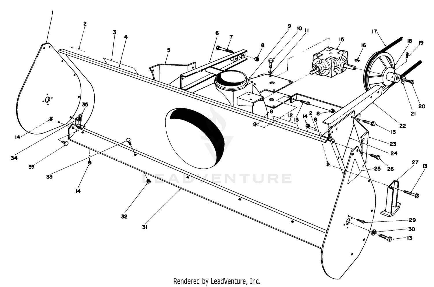 44" Snow Thrower Model No. 30761 (optional)