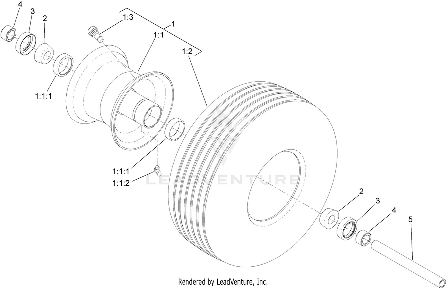 Caster Wheel Assembly No. 133-4723