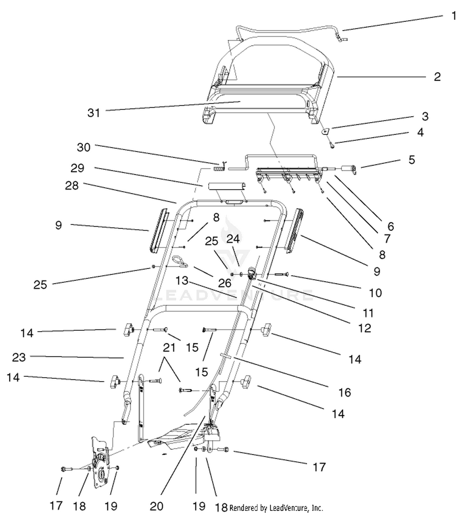 Handle  Controls Assembly