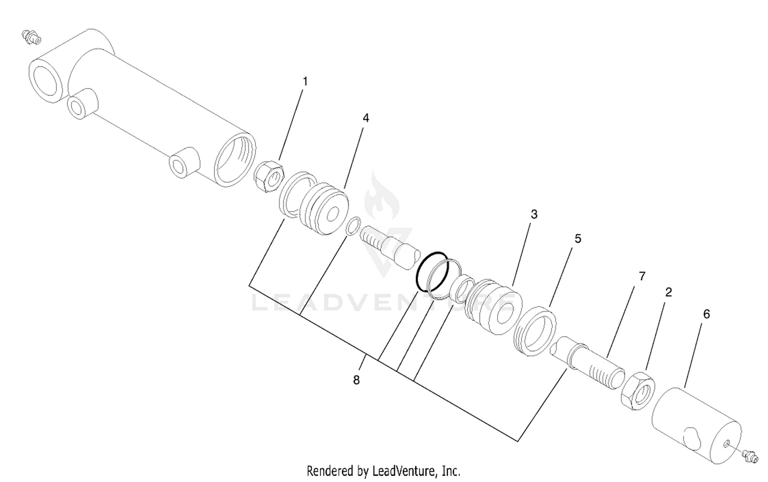 Hydraulic Cylinder Assembly No. 95-8978
