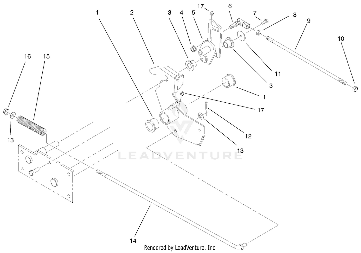 Lower Parking Brake Assembly
