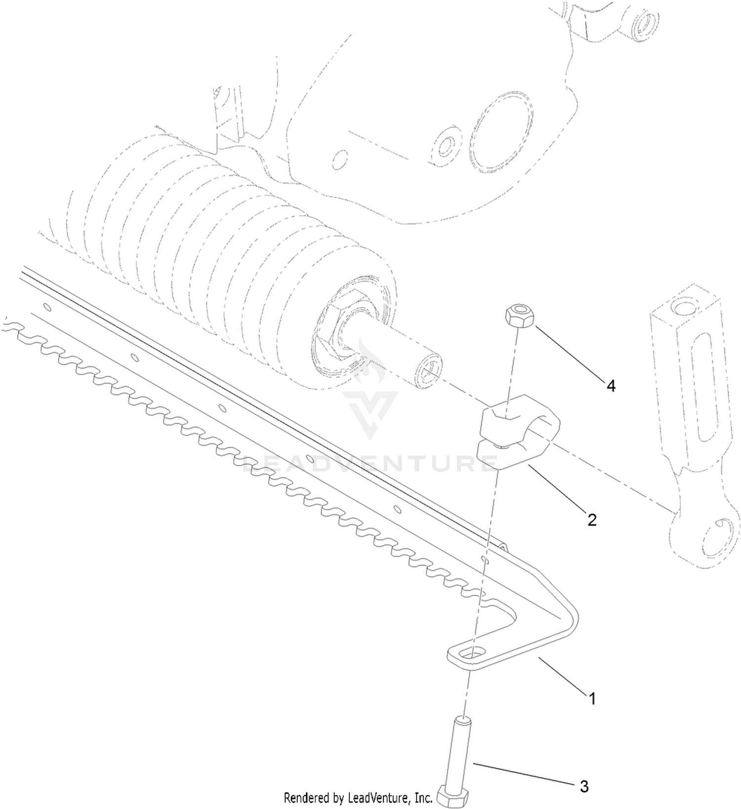 21 Inch Narrow Scraper Comb Assembly No. 115-7380